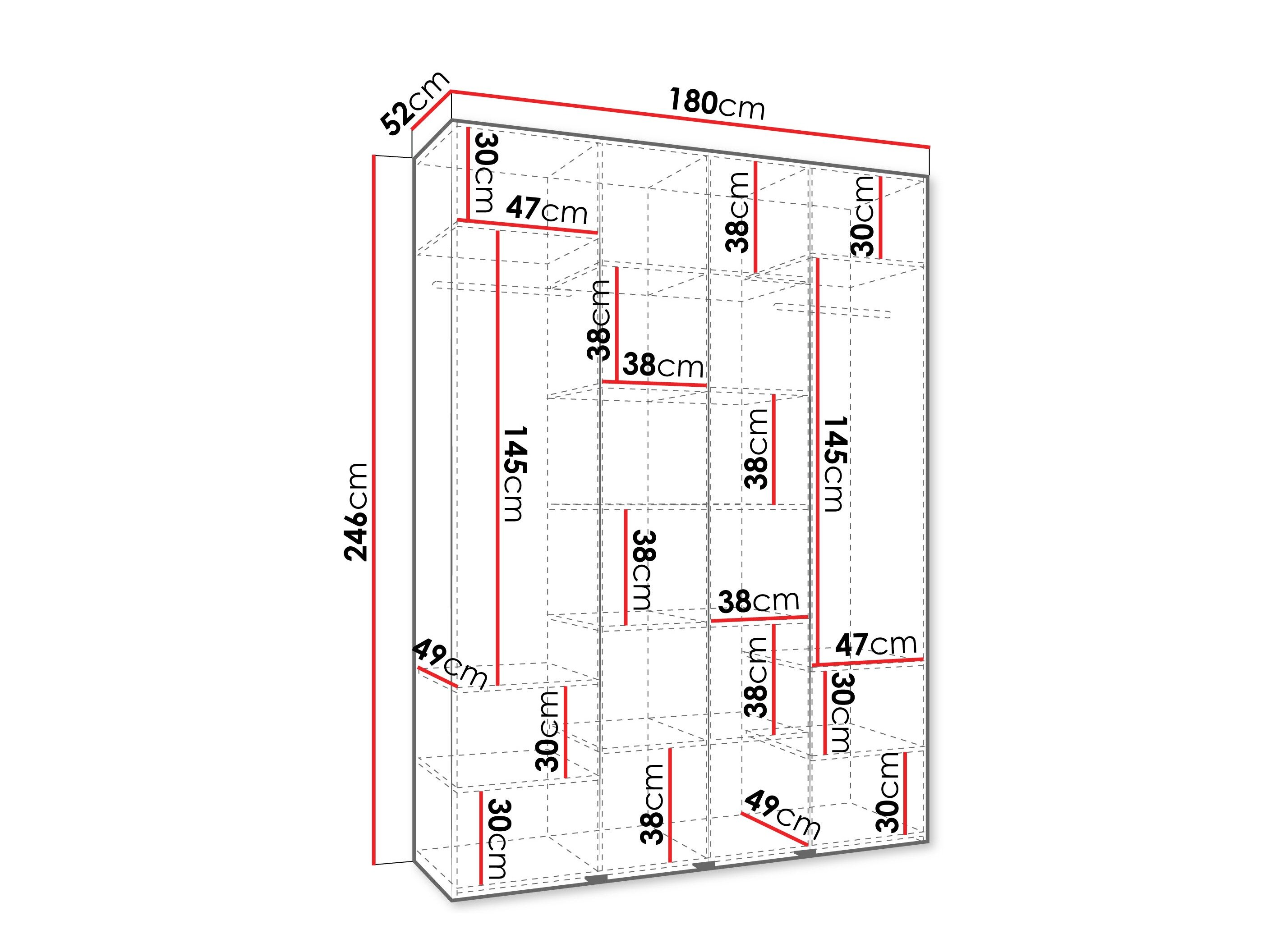 Garderobeskab Hartford 574 (Kashmir)