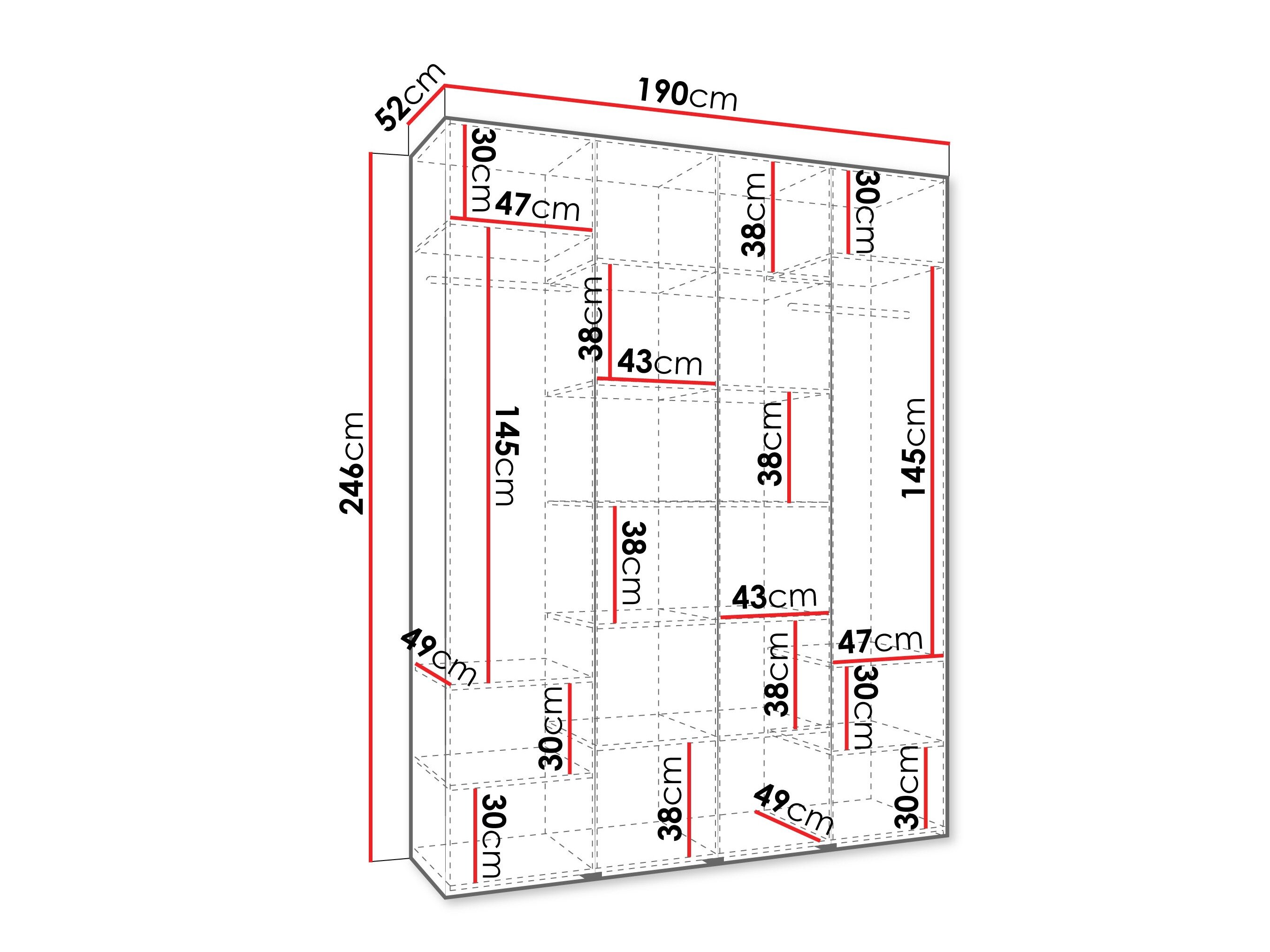 Garderobeskab Hartford 574 (Kashmir)
