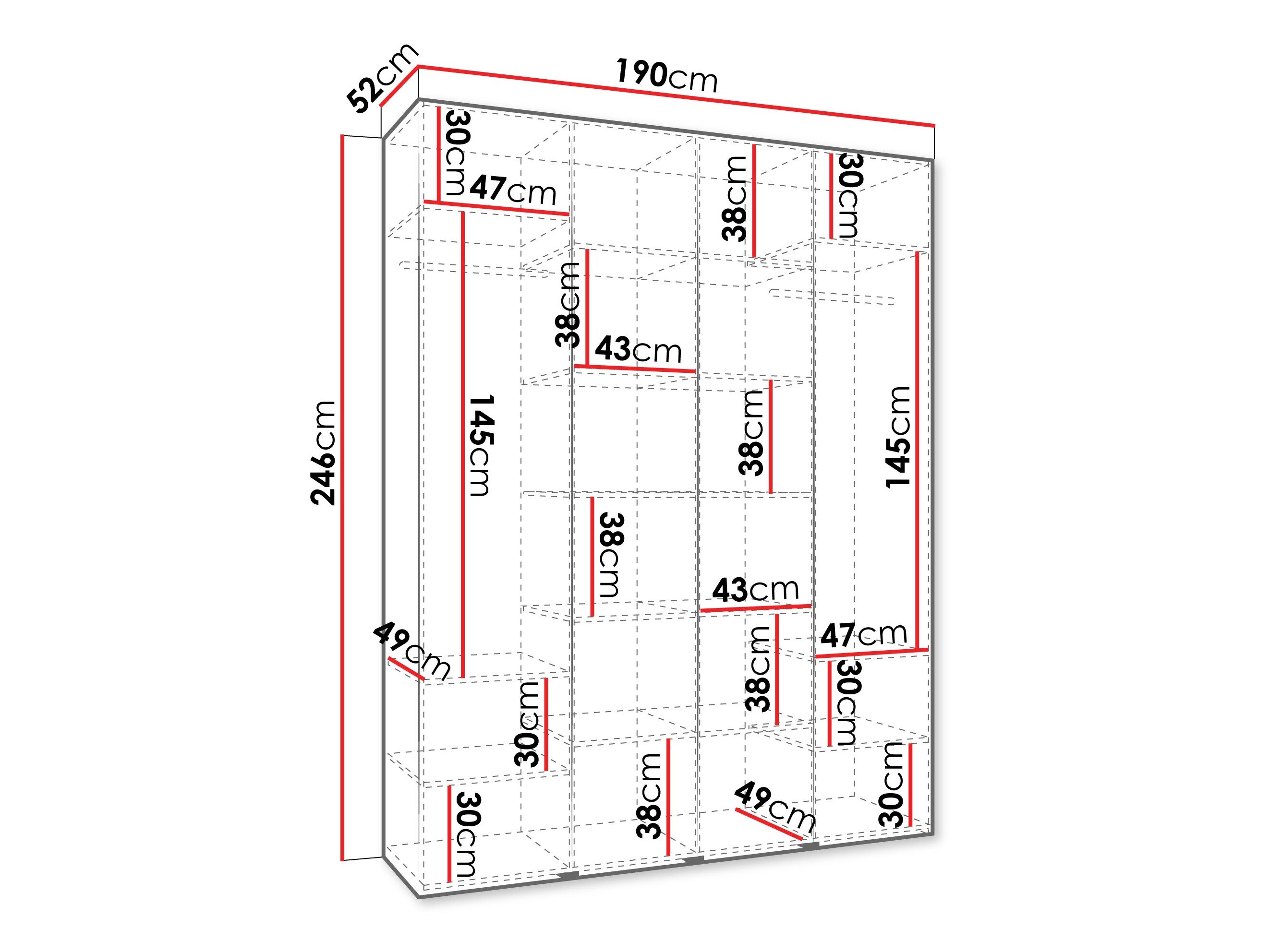 Garderobeskab Hartford 574 (Kashmir)
