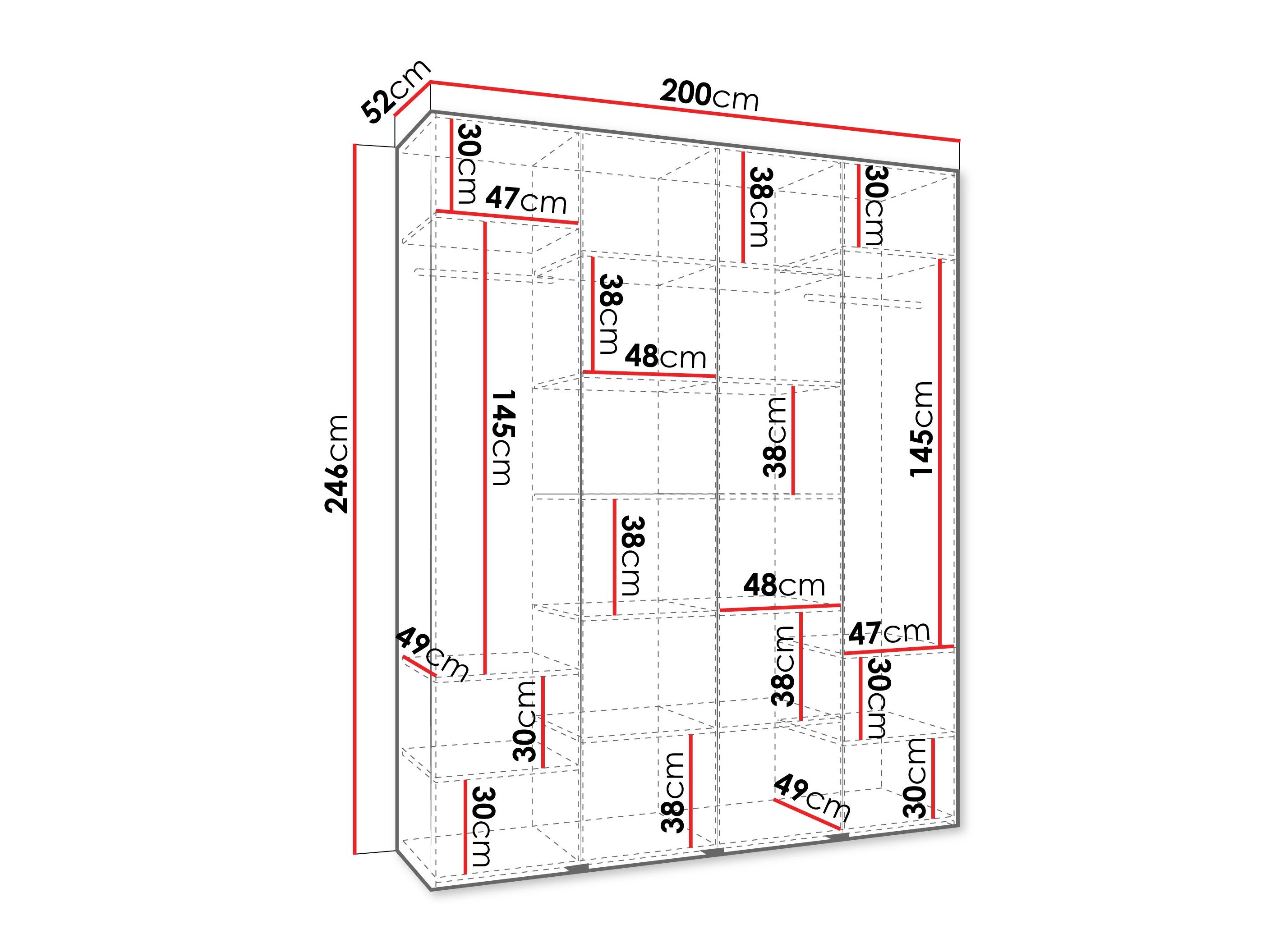 Garderobeskab Hartford 574 (Kashmir)