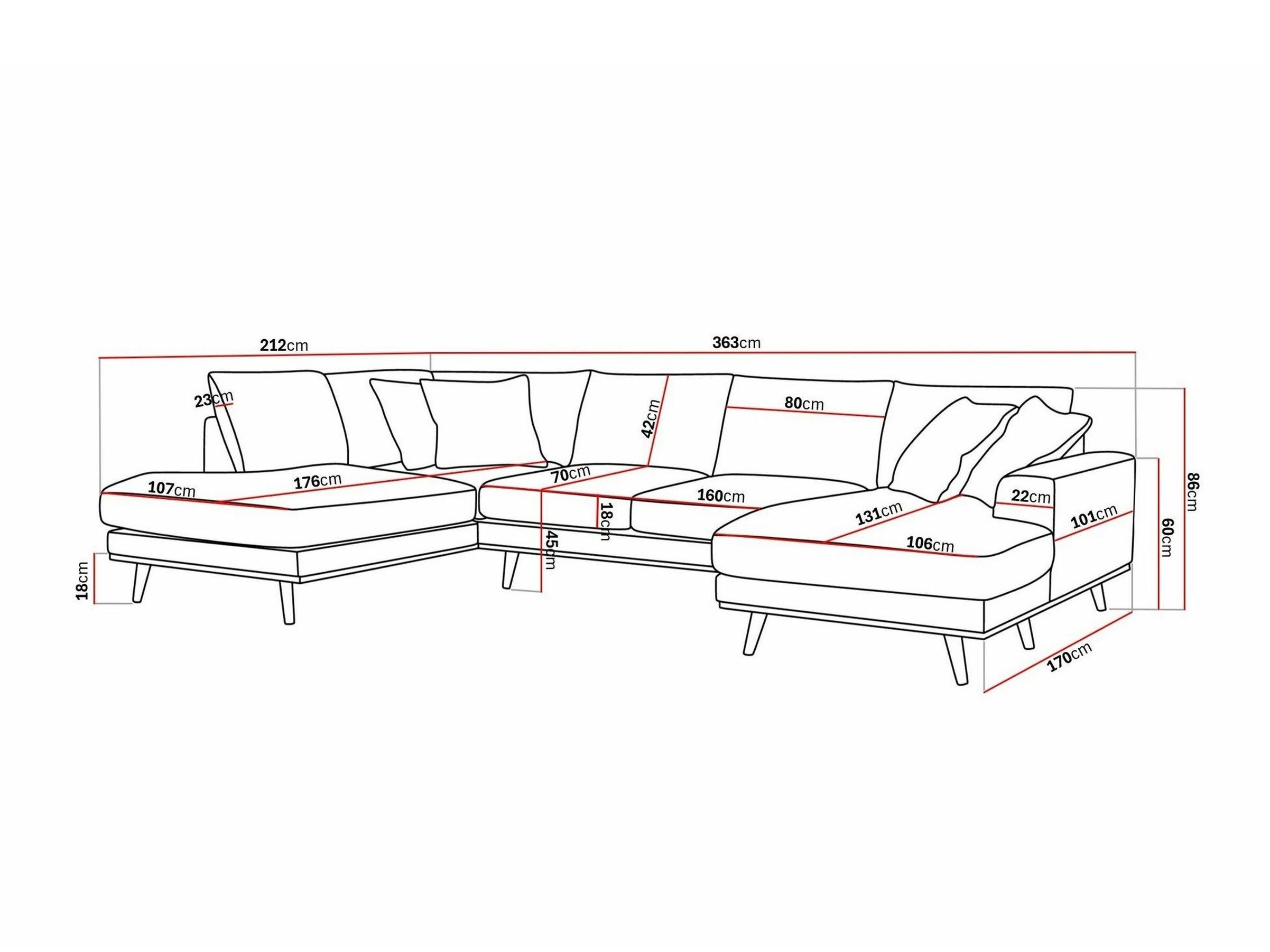 Hjørnesofa Seattle 217 (Silencio 03)