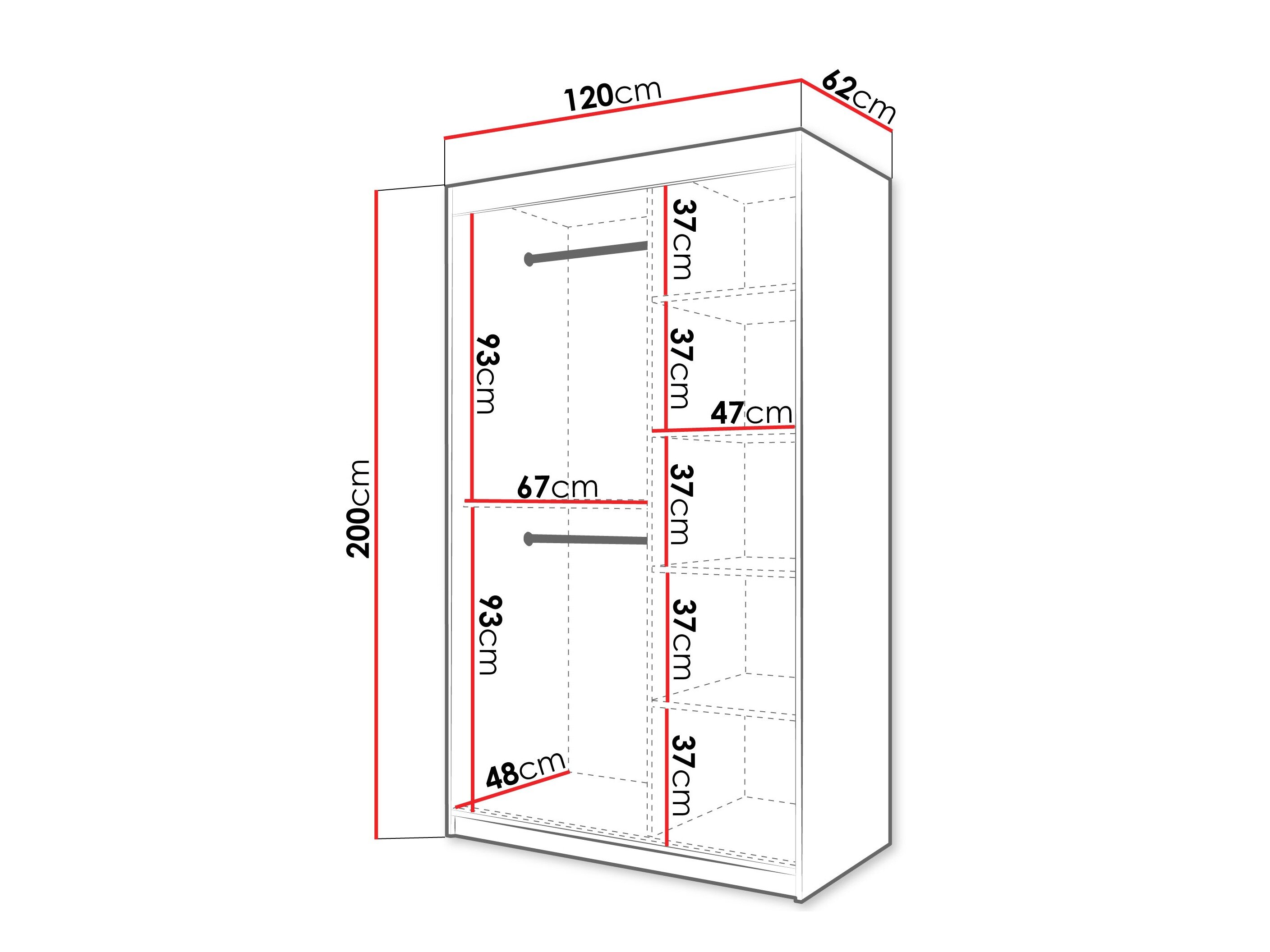 Garderobeskab Hartford 578 (Kashmir)