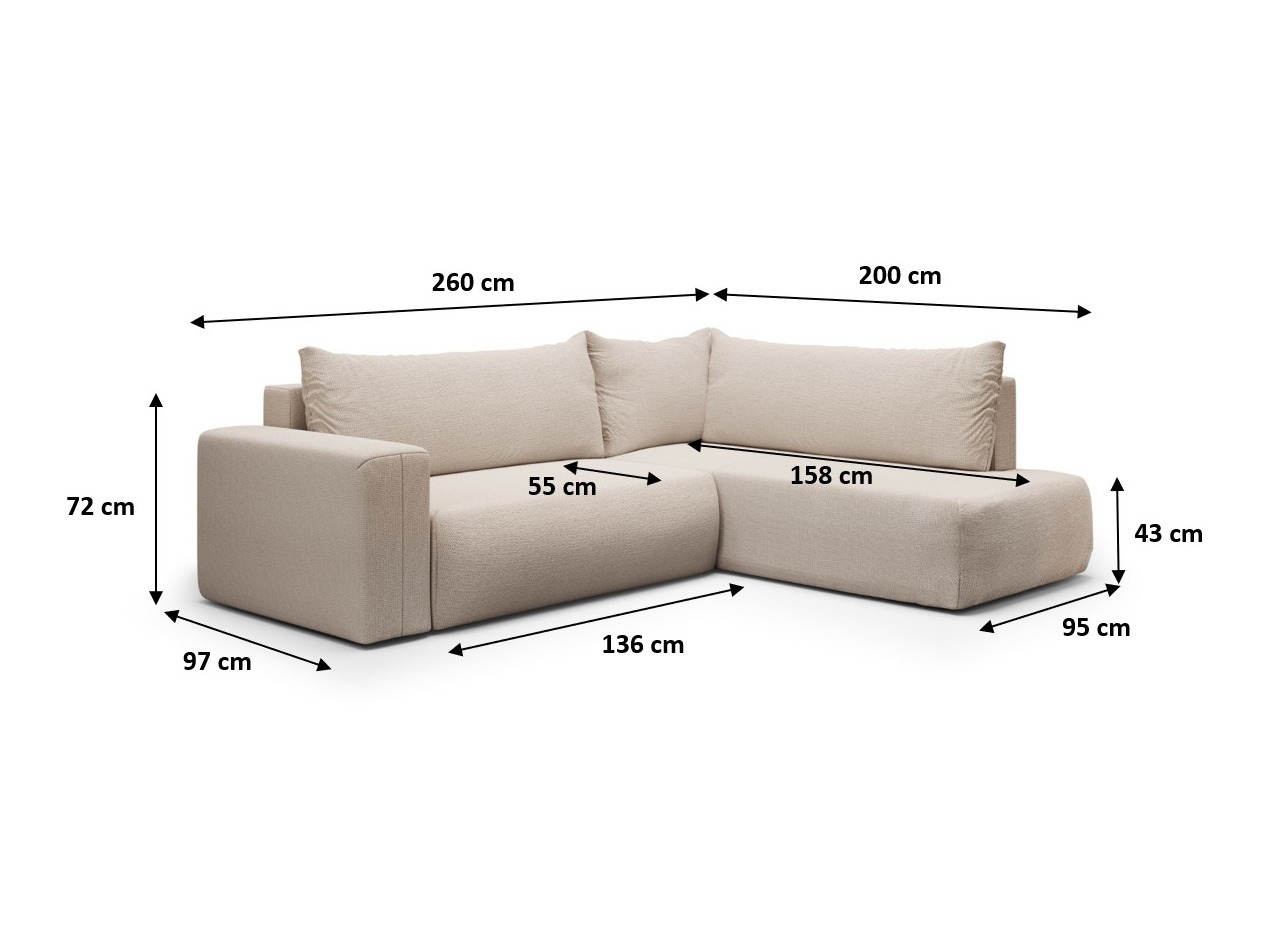 Hjørnesofa Lirdomo 102 (Aragon 99)