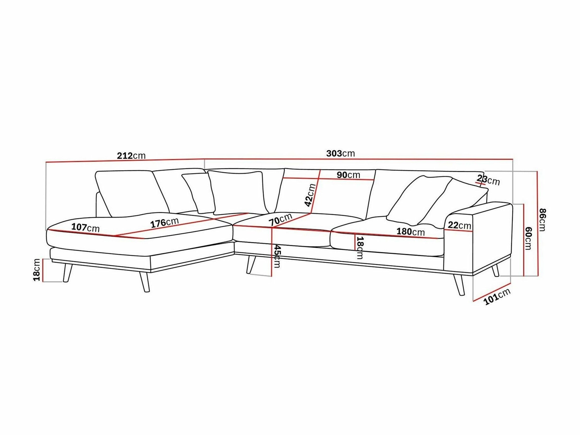 Hjørnesofa Seattle 218 (Silencio 06)