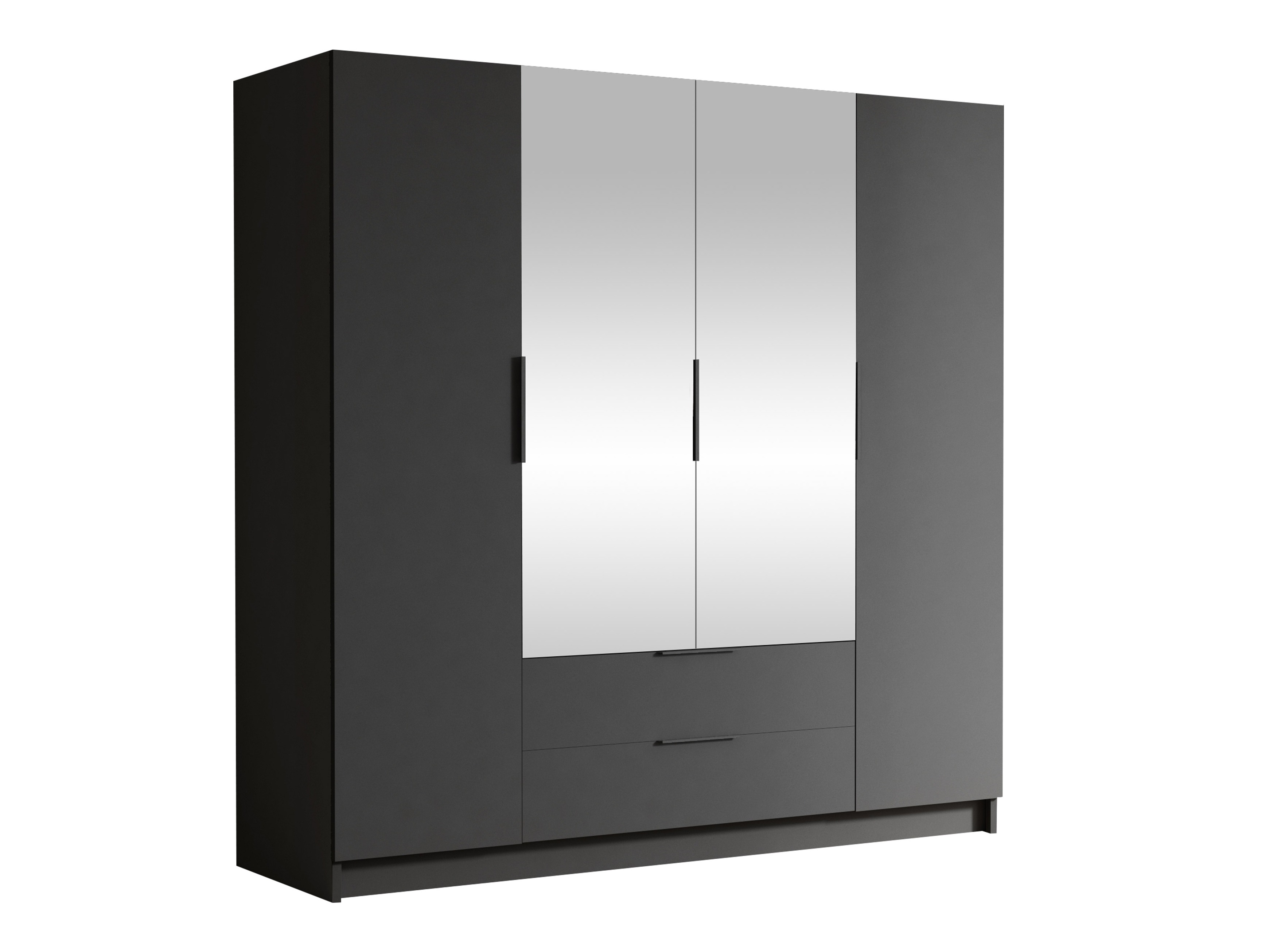 Garderobeskab Closico Cadron II (Sort)