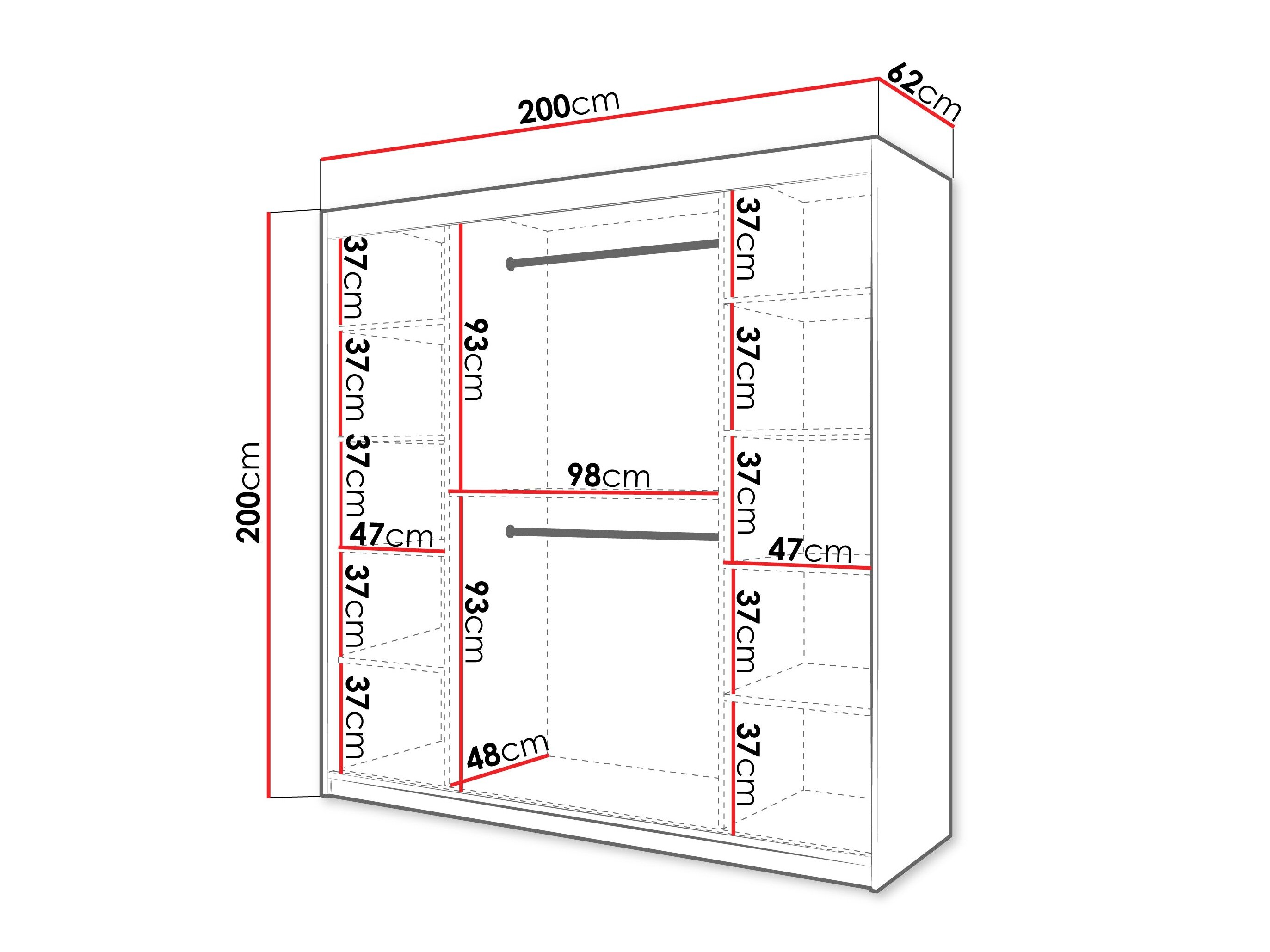 Garderobeskab Hartford 578 (Artisan eg)