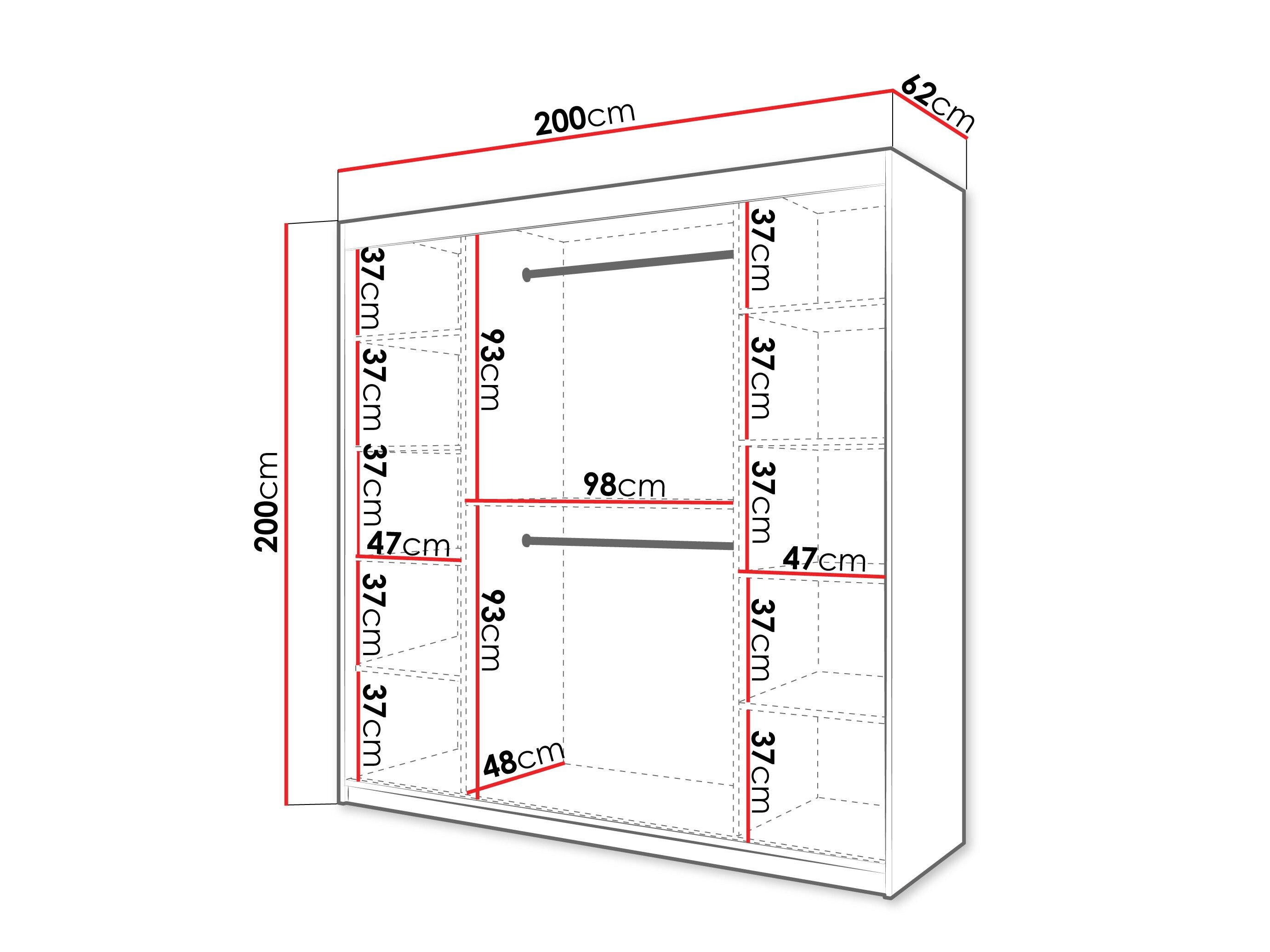 Garderobeskab Hartford 578 (Kashmir)
