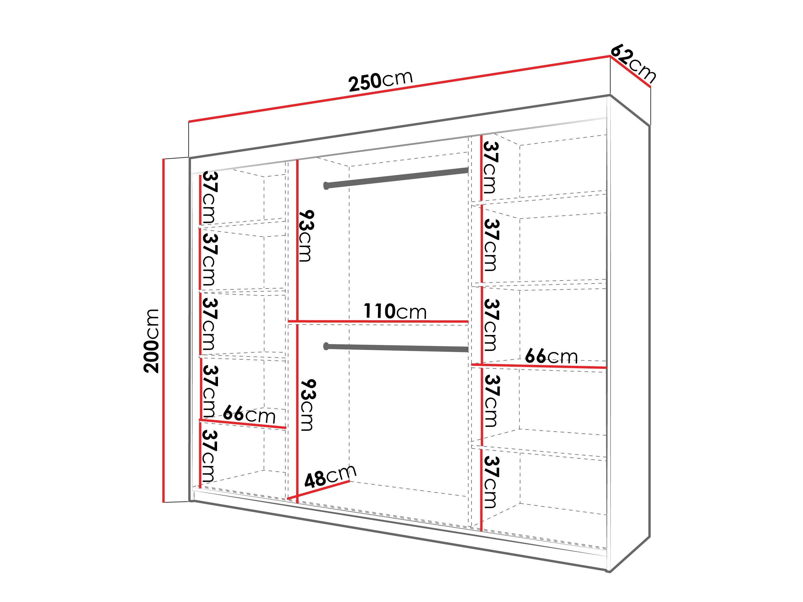Garderobeskab Hartford 578 (Kashmir)