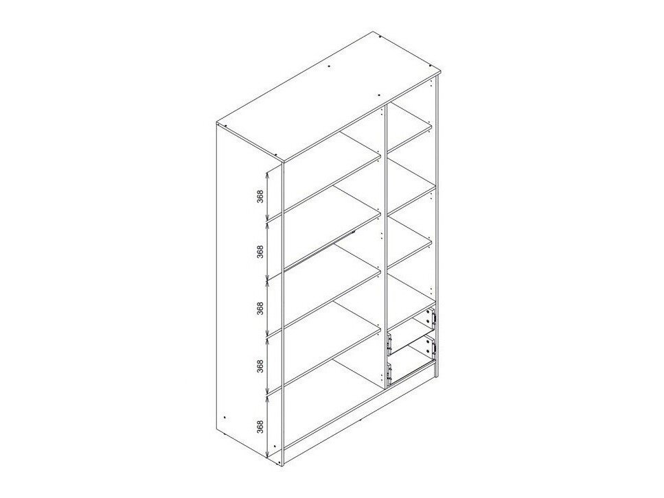 Garderobeskab Orlando 222 (Hvid)