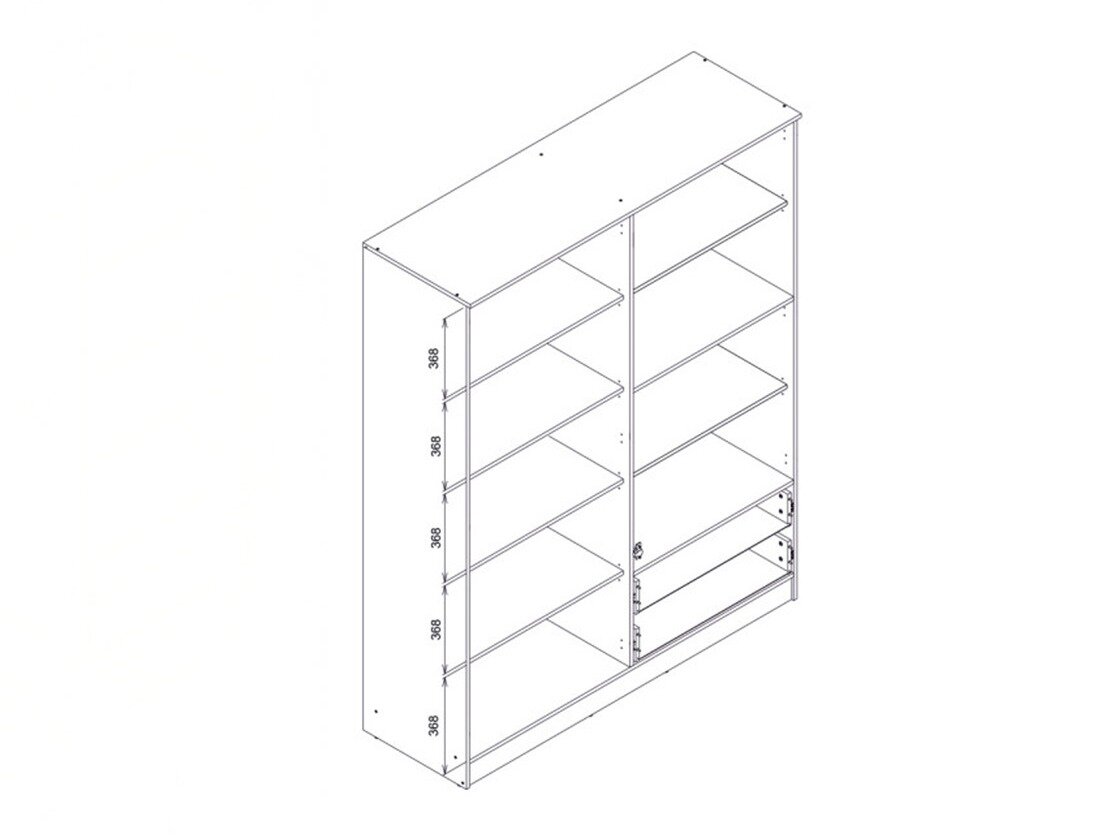 Garderobeskab Orlando 223 (Hvid)