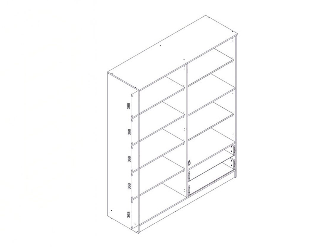 Garderobeskab Orlando 223 (Lys eg)