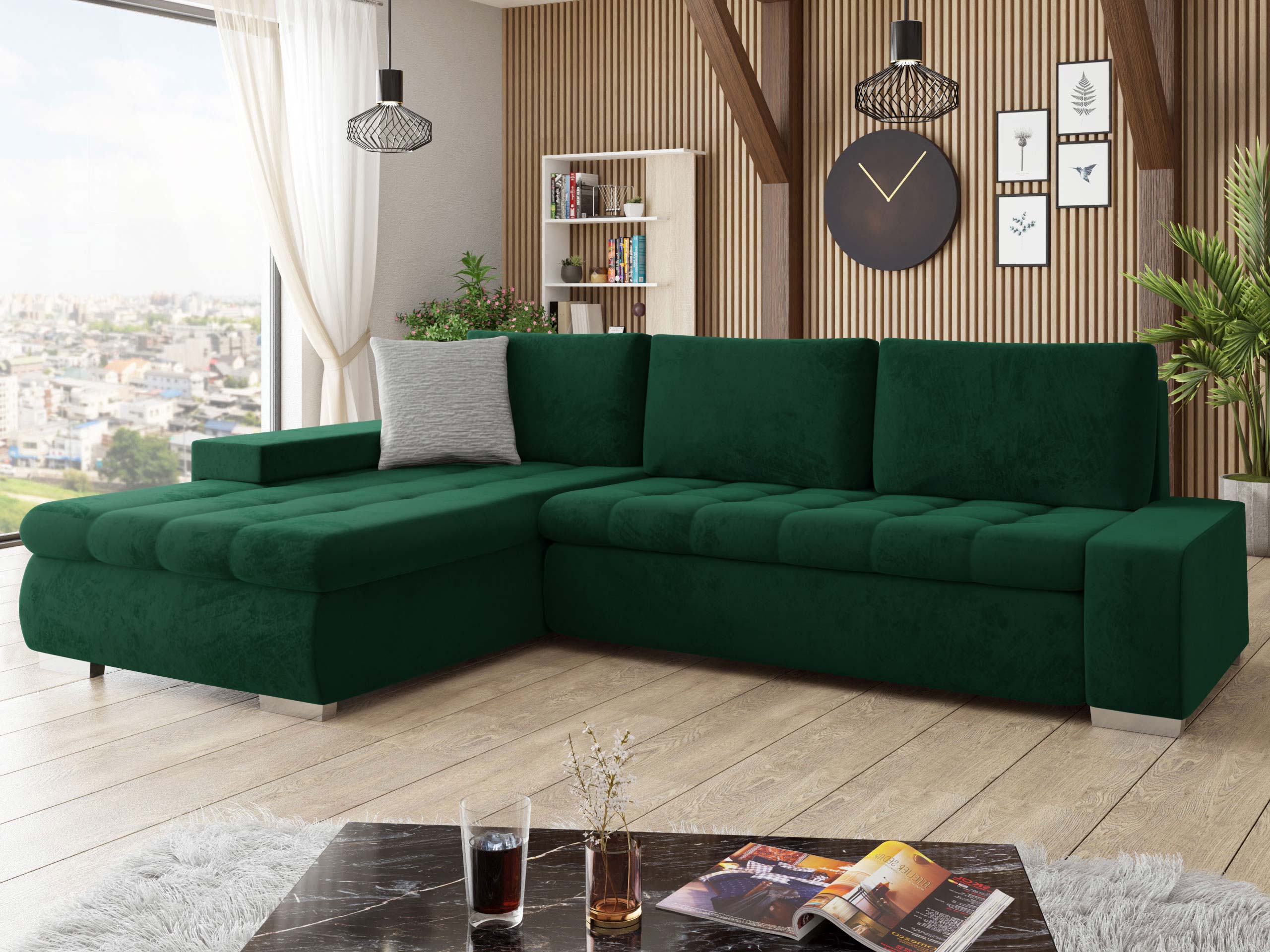 Hjørnesofa Comfivo Nitor II (Piano 26 + Mokka 82)