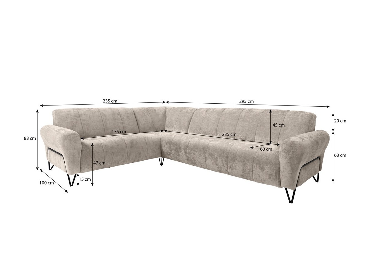 Hjørnesofa Avicava 100 (Vega 05)