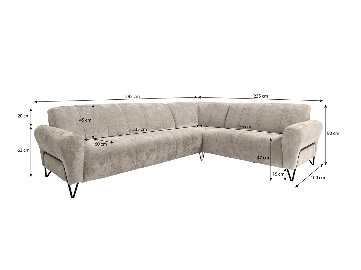 Hjørnesofa Avicava 100 (Vega 13)