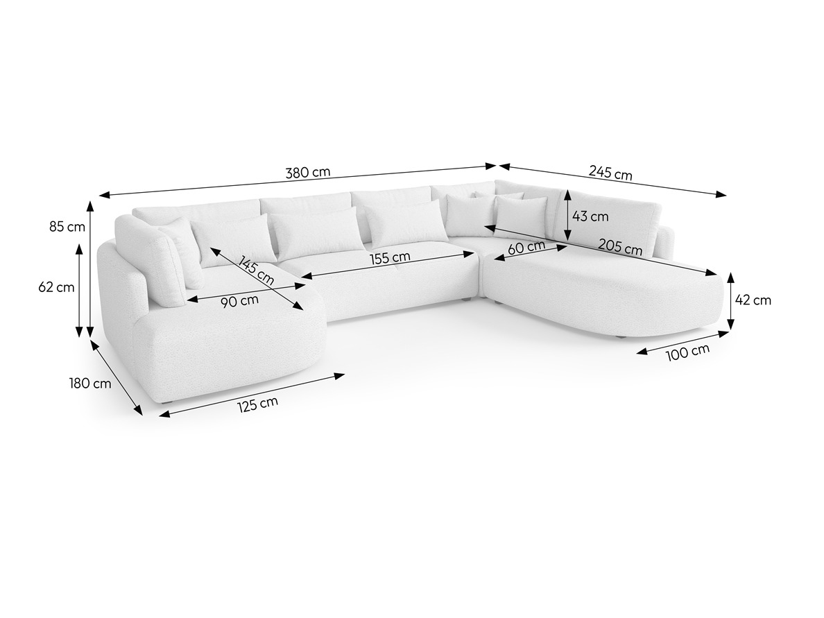 Hjørnesofa Margate 107 (Tresor 05)