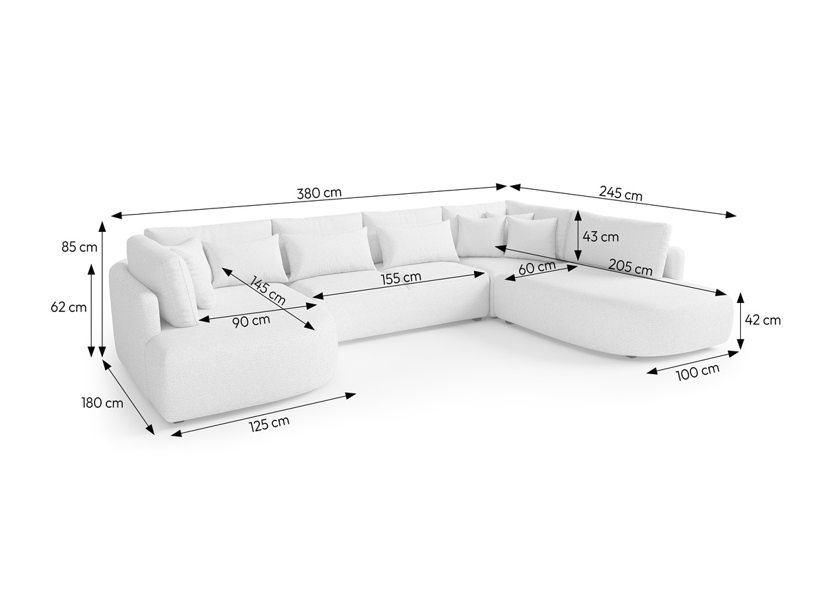 Hjørnesofa Margate 107 (Tresor 16)
