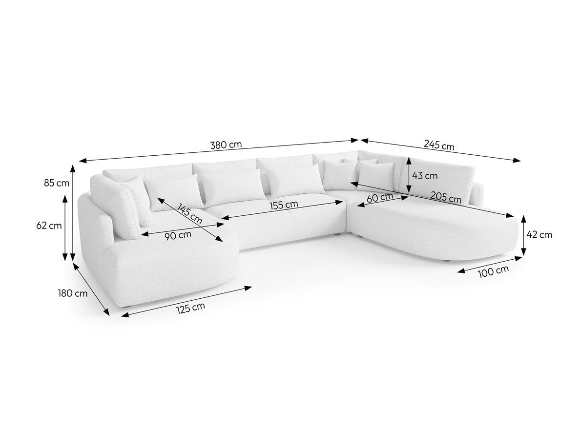 Hjørnesofa Margate 107 (Tresor 77)