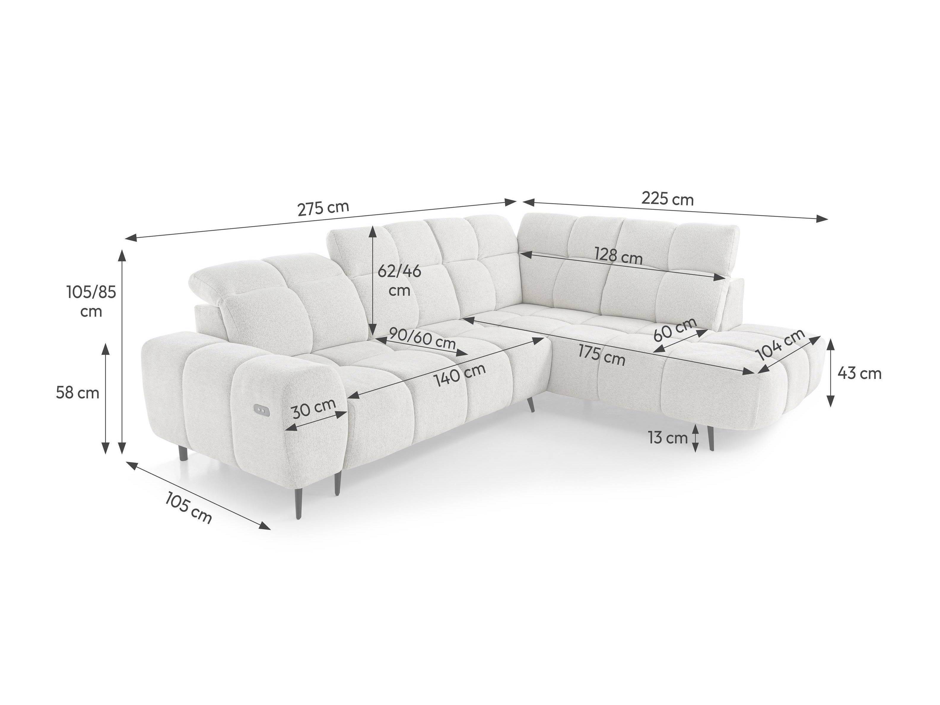 Hjørnesofa Margate 115 (Raven 18)