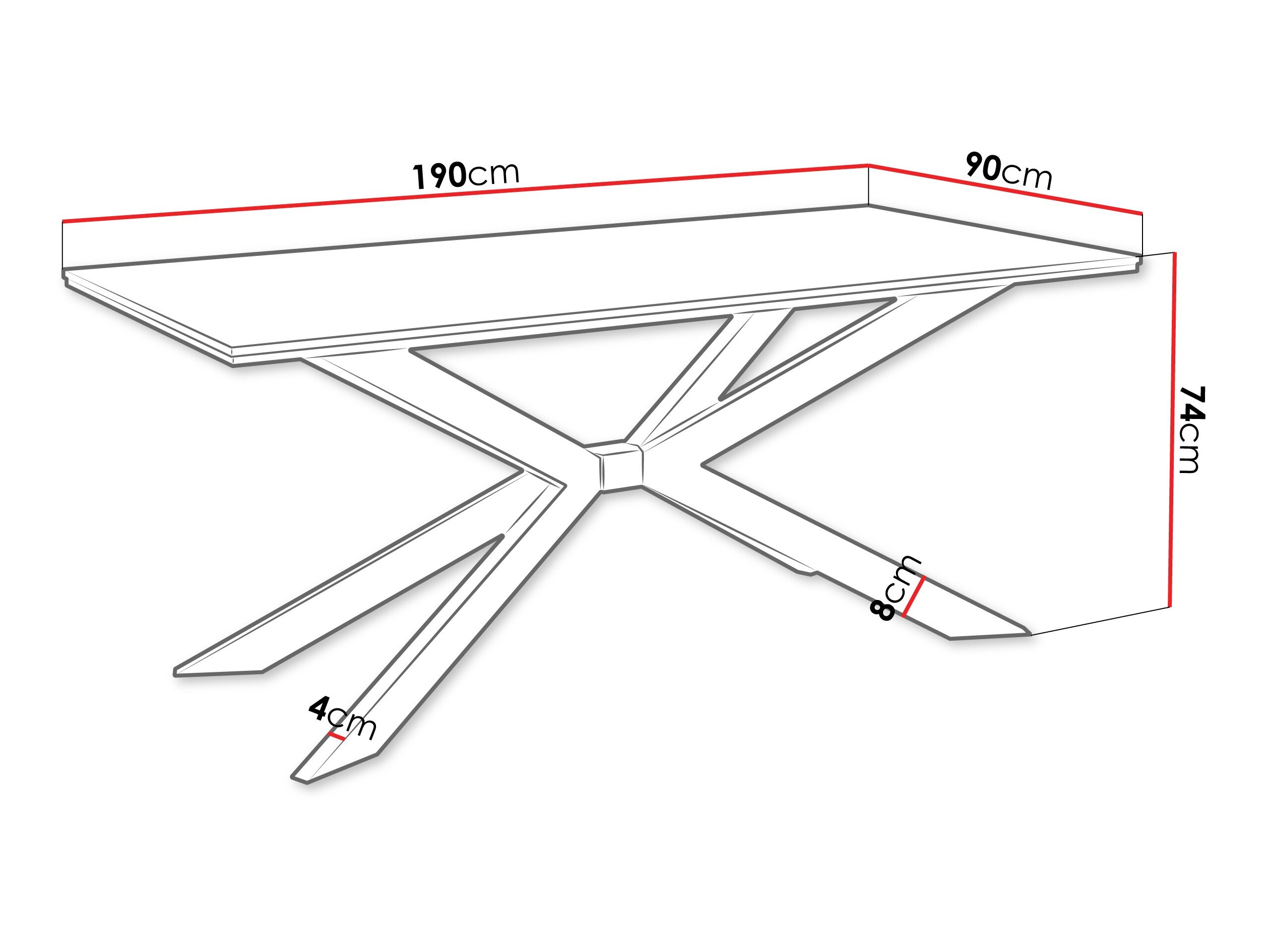 Bord Goodyear 135 (Hvid marmor)