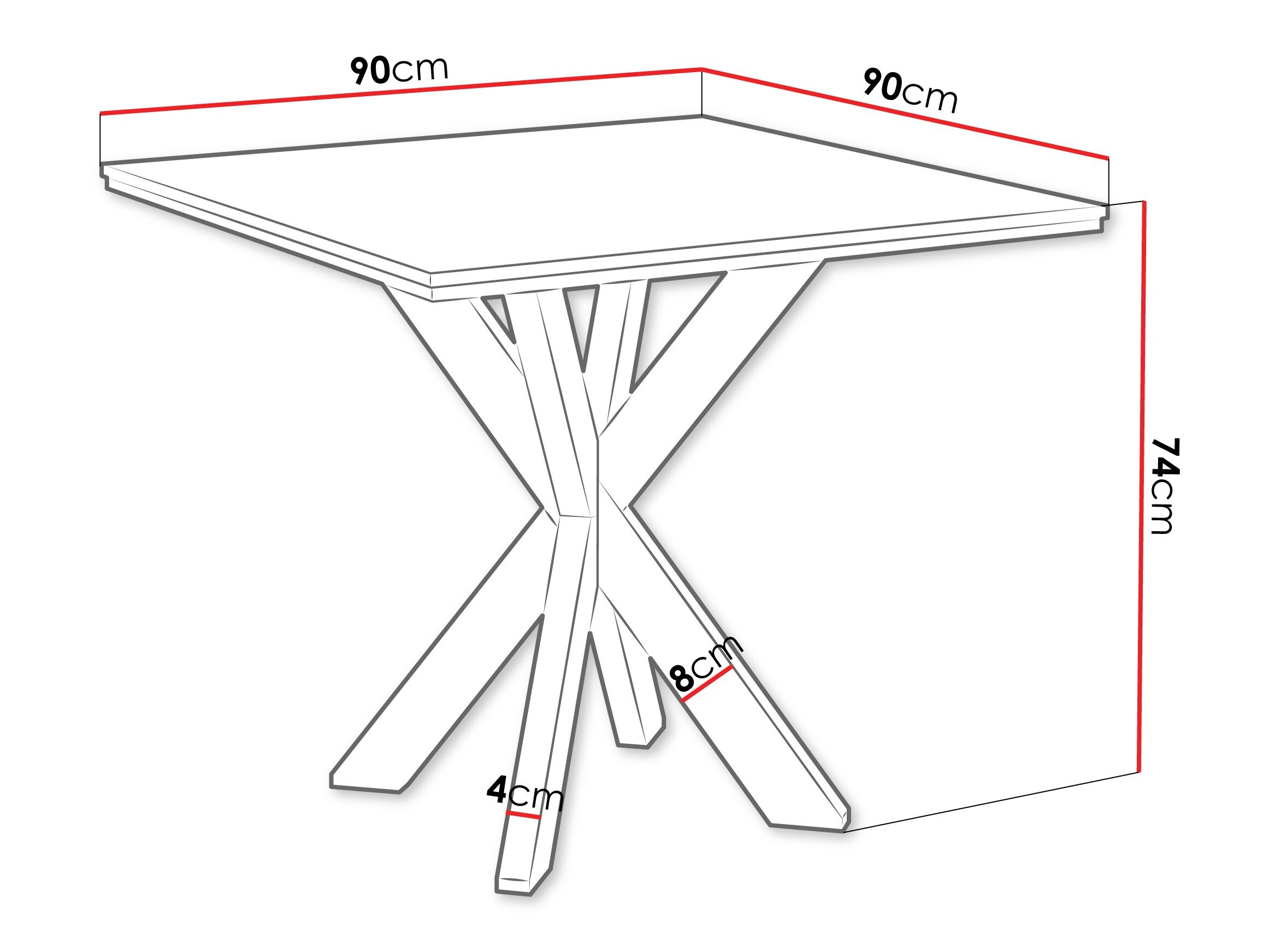 Bord Goodyear 137 (Hvid marmor)