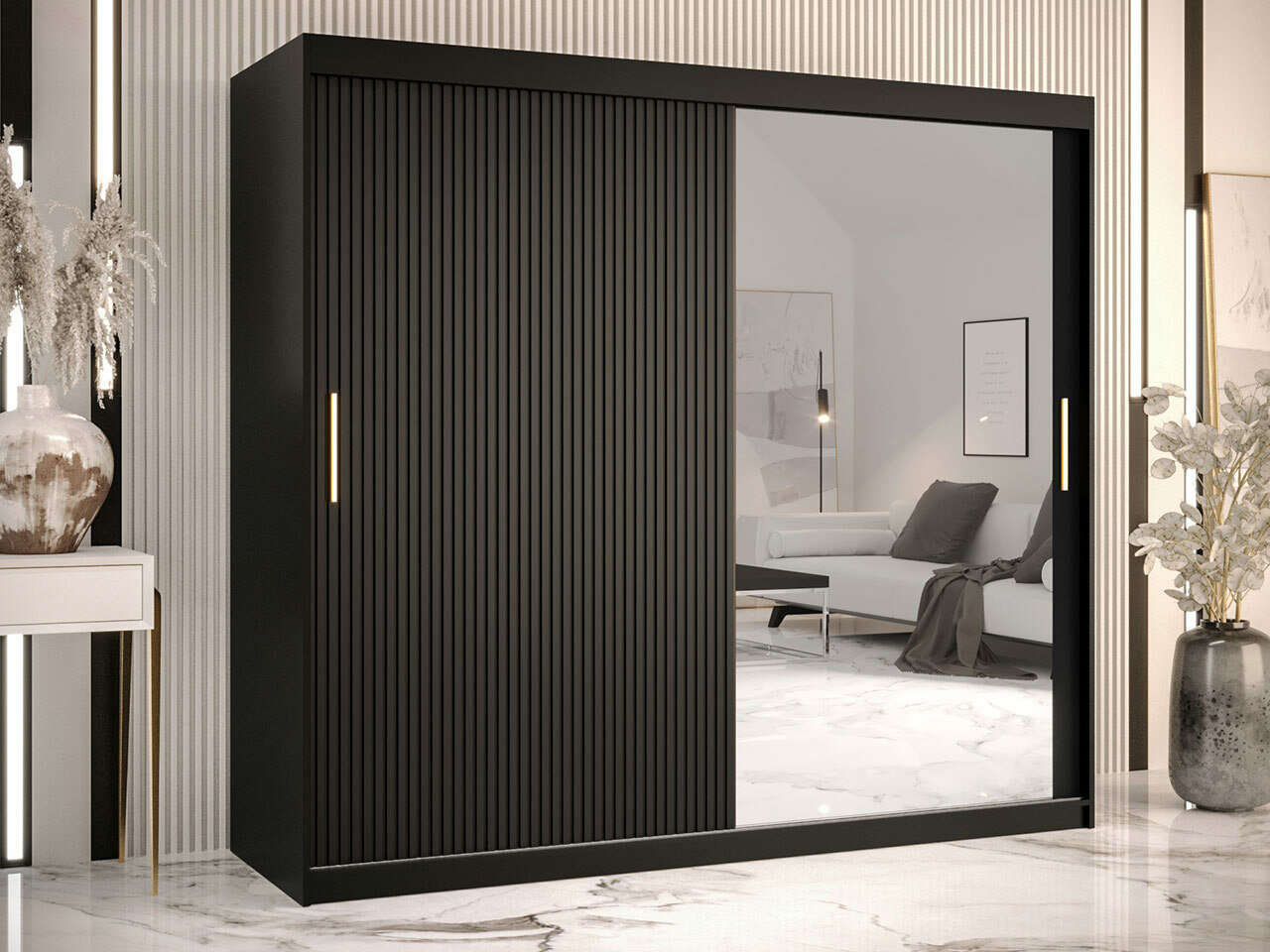 Garderobeskab Hartford 403 (Sort)