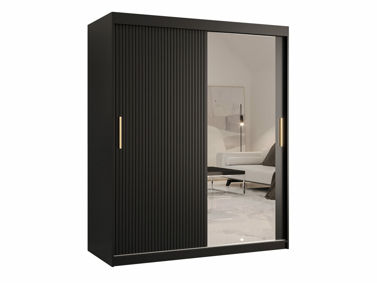 Garderobeskab Hartford 402 (Sort)