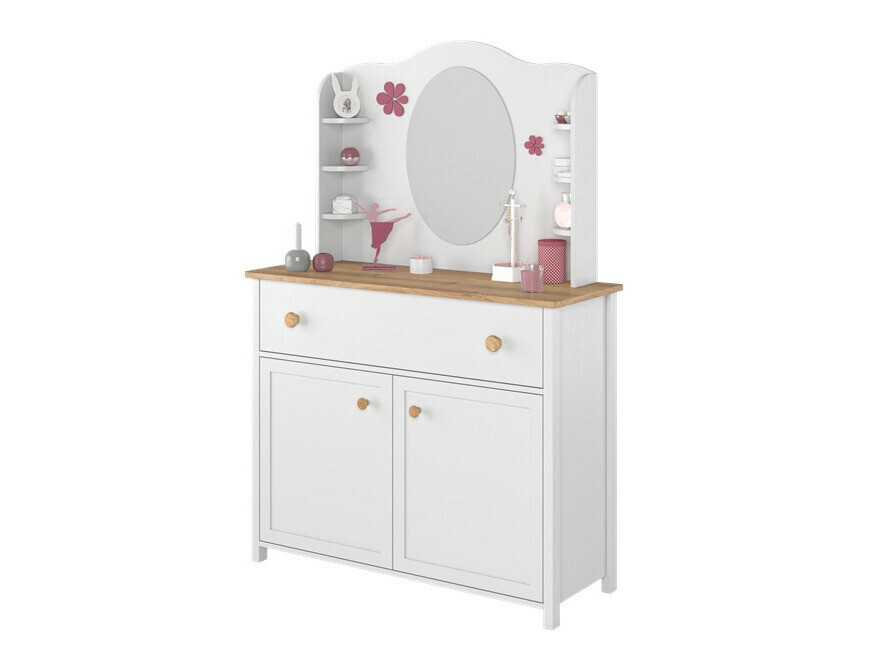 Kommode Romelbo 150 (Hvid + Egetræ)