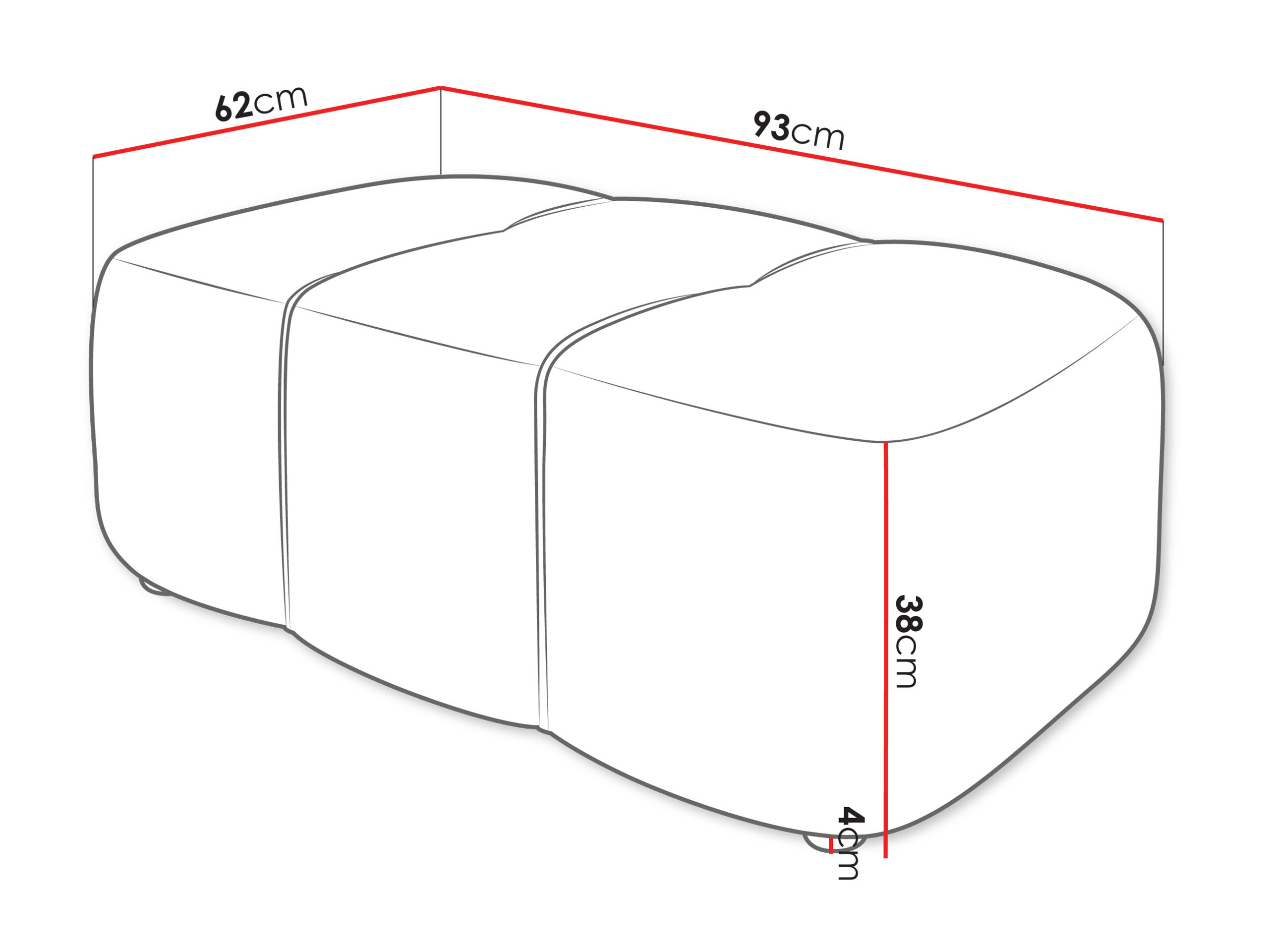 Polstret bænk Comfivo 472 (Velo 627)