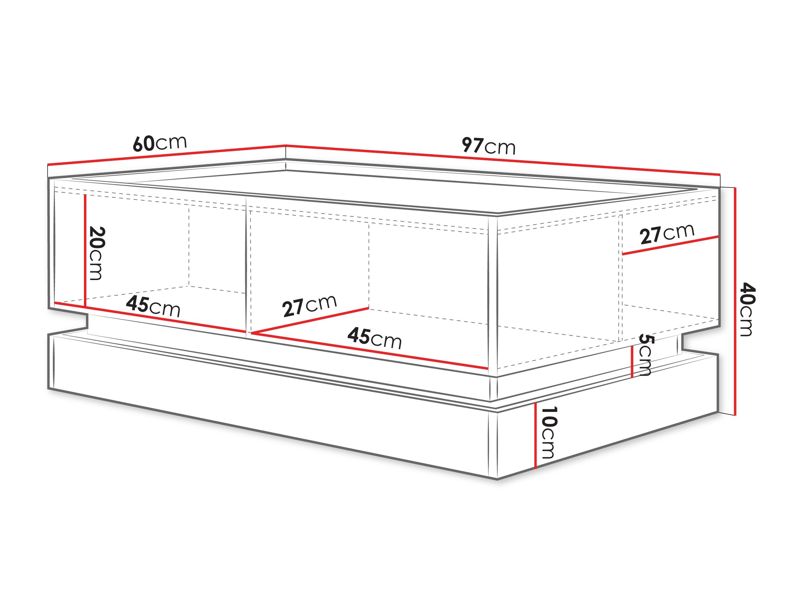 Sofabord Comfivo Dalvenu 103 (Sort + Egetræ)