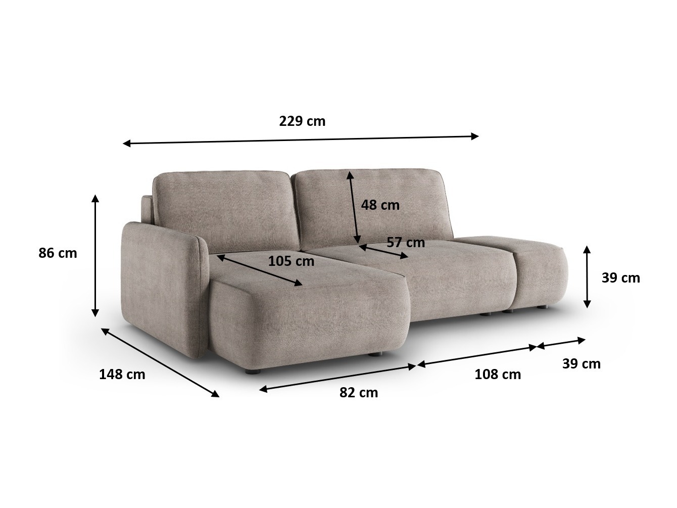 Hjørnesofa Franklin 189 (Curio 20)