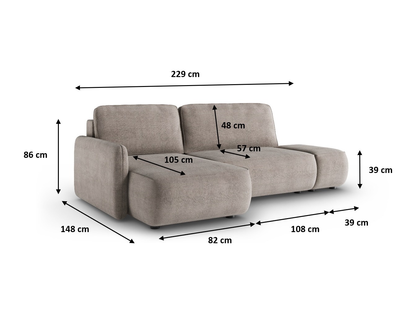 Hjørnesofa Franklin 189 (Curio 99)