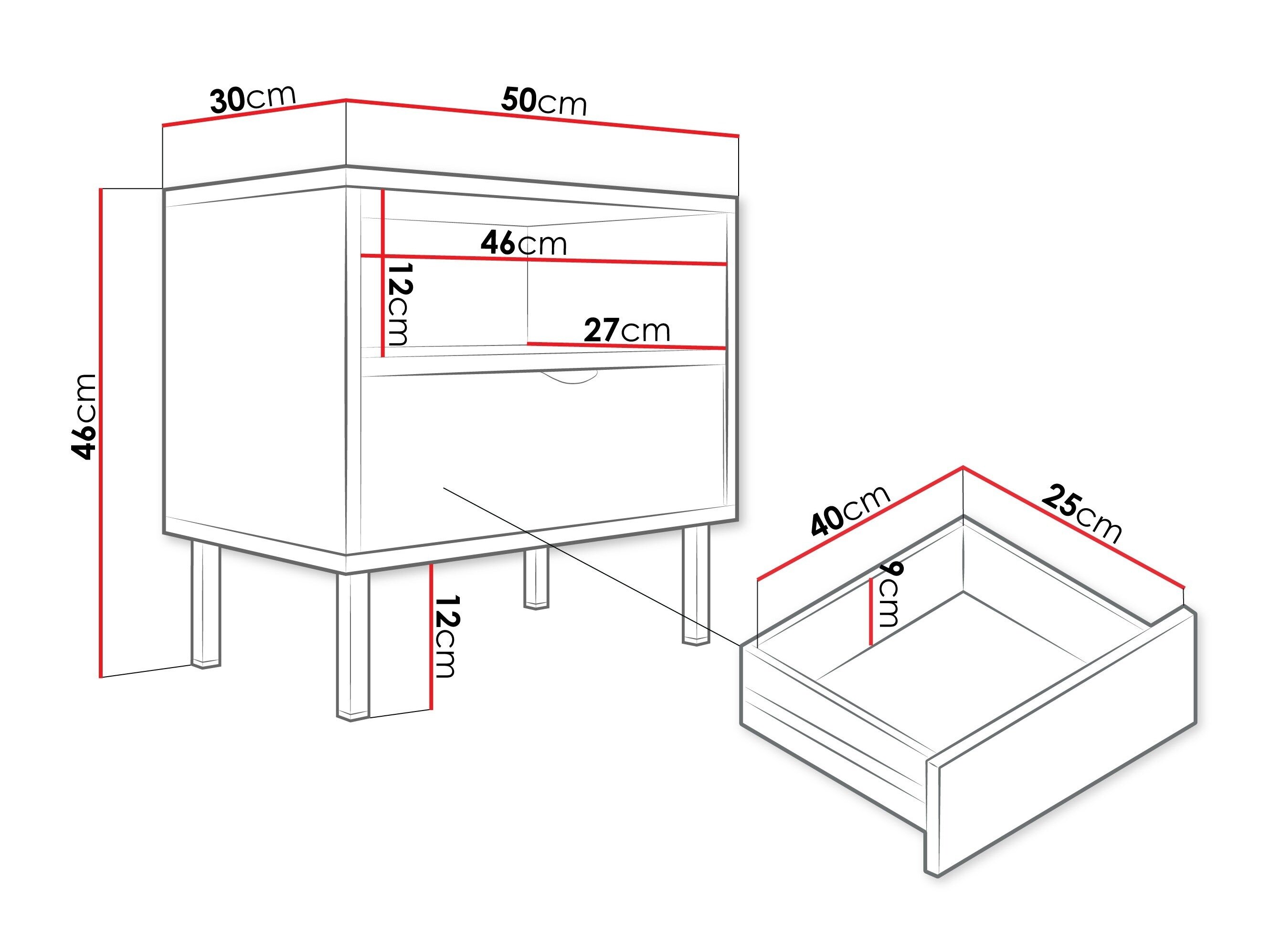 Sengebord Comfivo Elblare 104