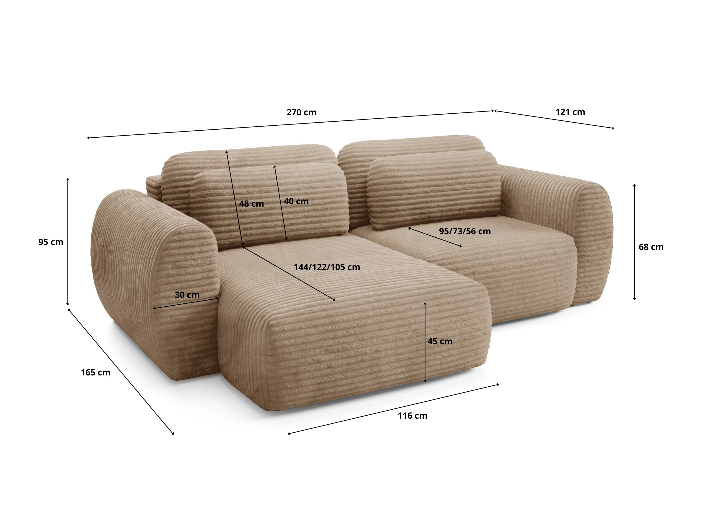 Hjørnesofa Franklin 192 (Ambience 19)