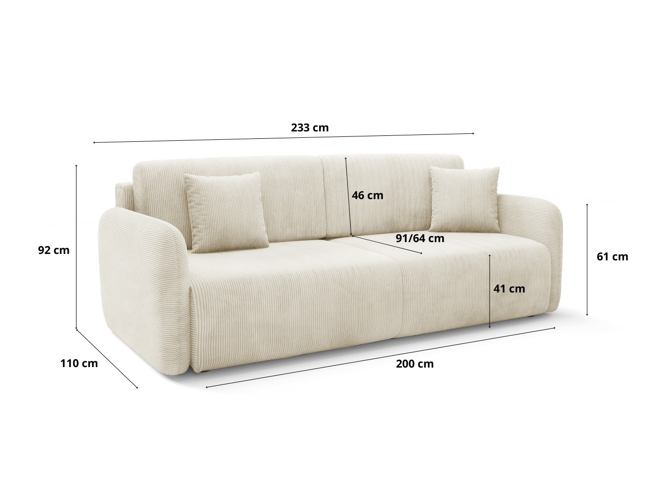 Sovesofa Franklin 191 (Poso 02)