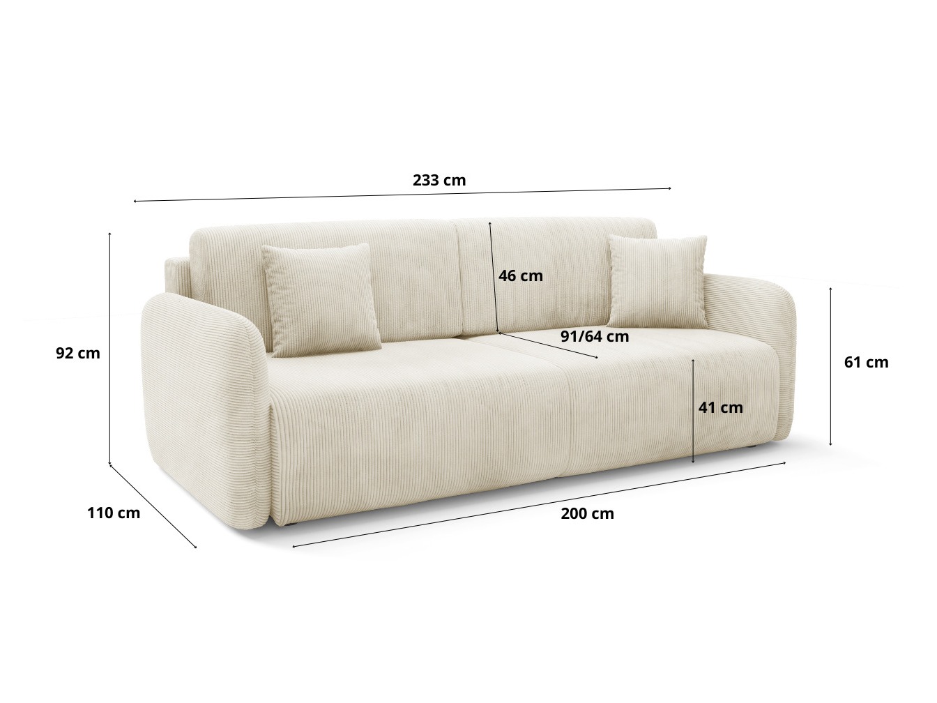 Sovesofa Franklin 191 (Poso 05)