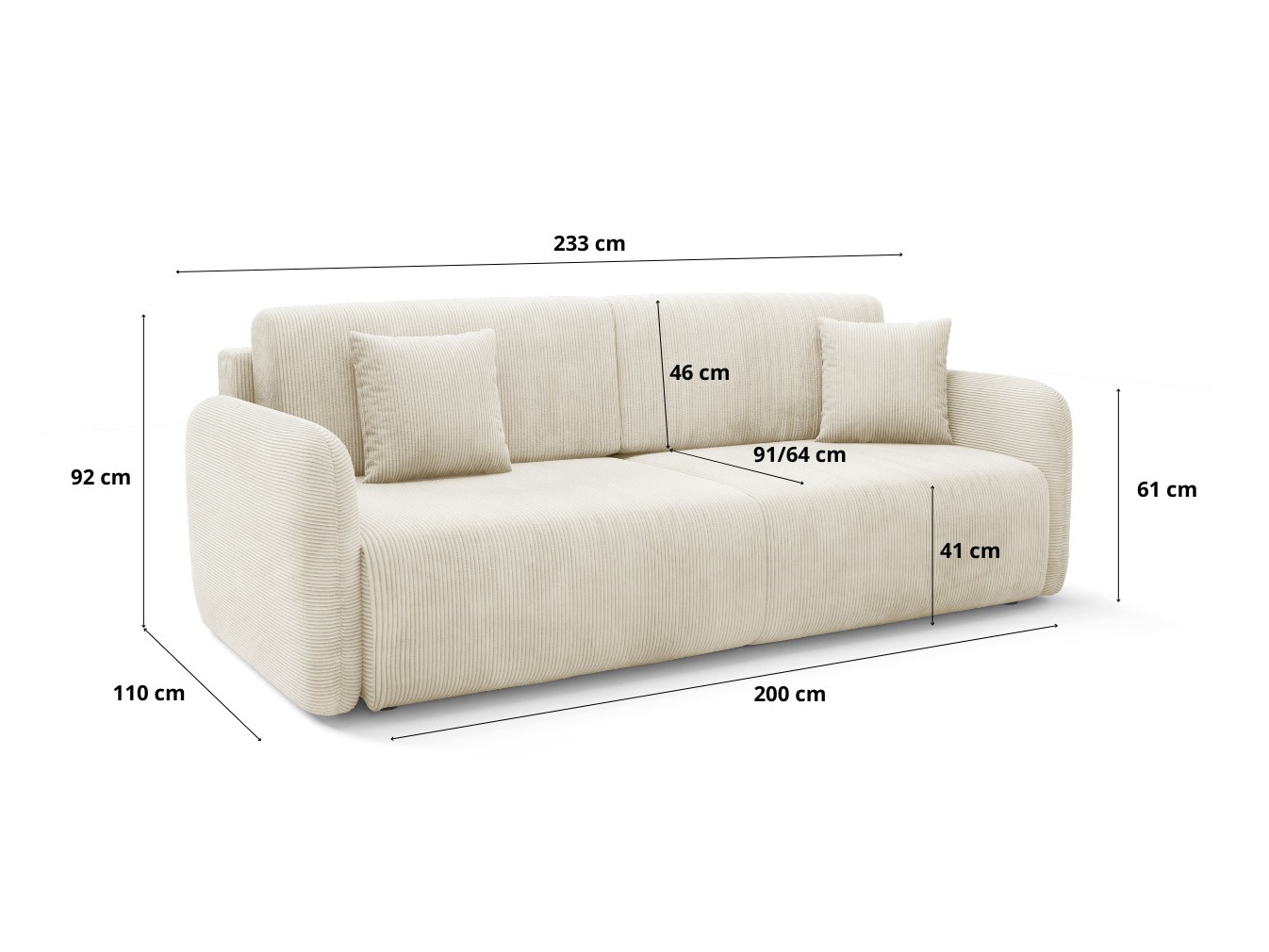 Sovesofa Franklin 191 (Poso 135)