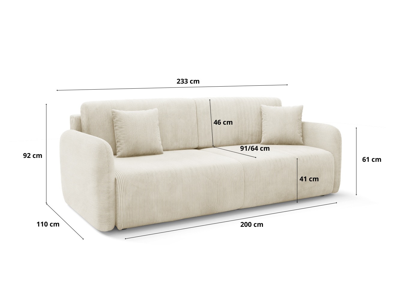 Sovesofa Franklin 191 (Poso 46)