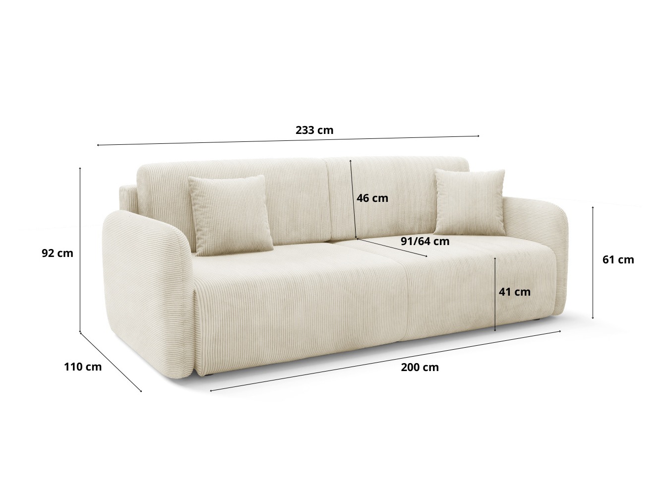 Sovesofa Franklin 191 (Poso 55)