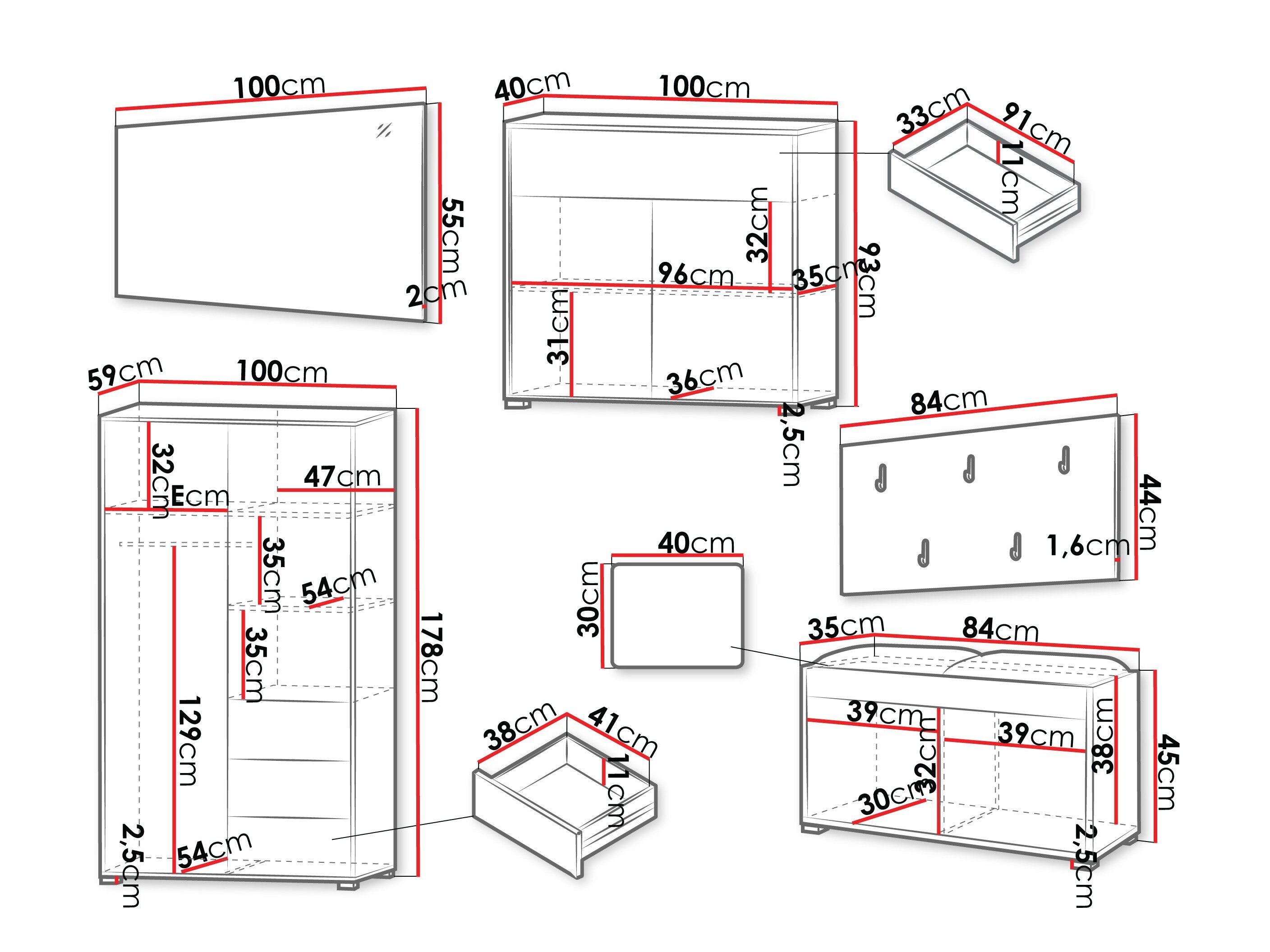 Entrésæt Comfivo Fersoe 118 (Egetræ)