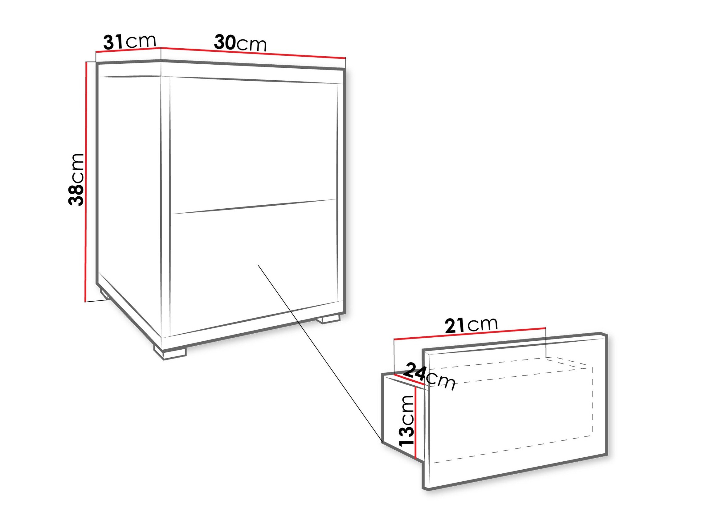 Sengebord Comfivo Fersoe 106 (Egetræ)