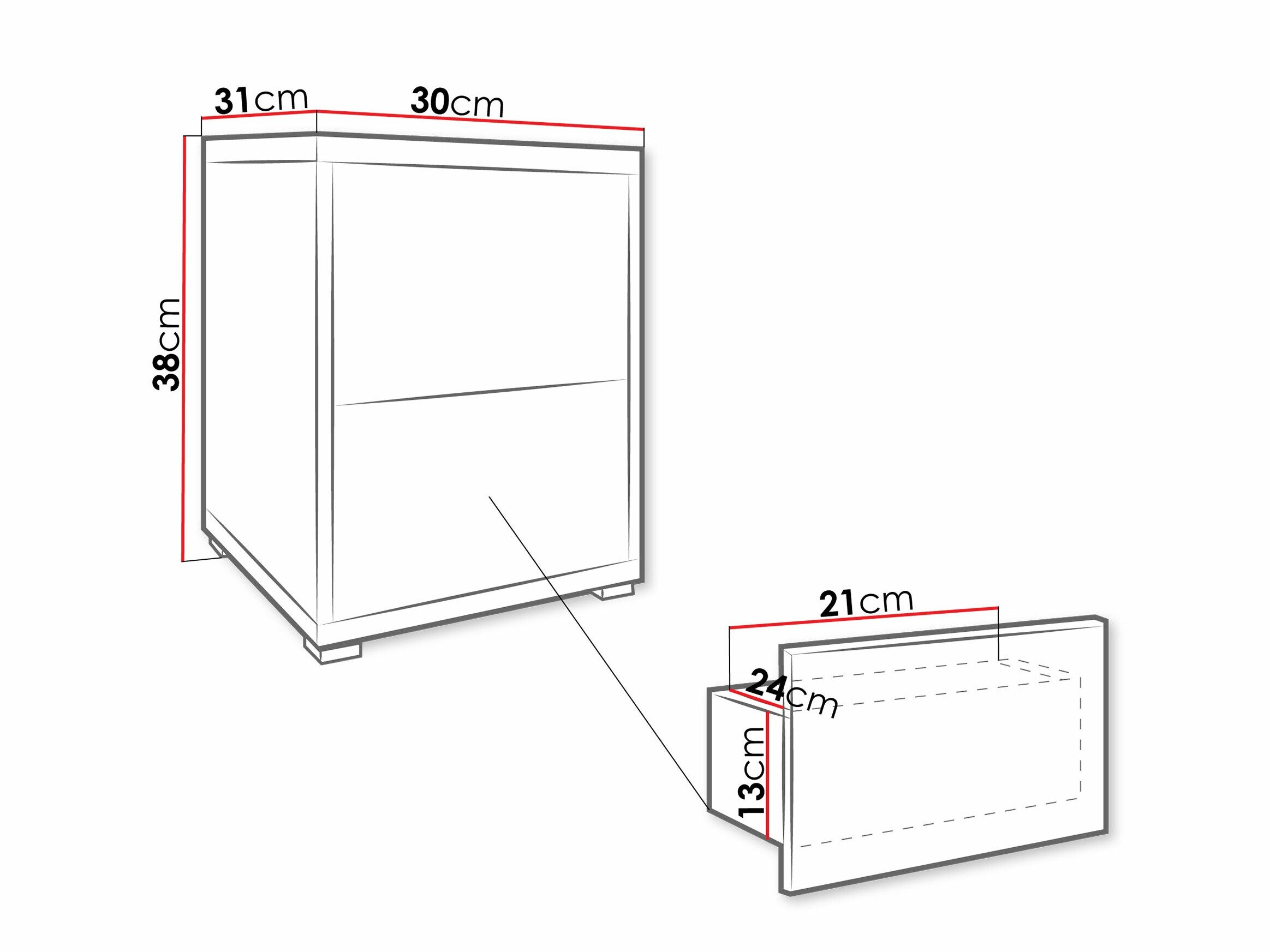 Sengebord Comfivo Fersoe 106 (Kashmir)
