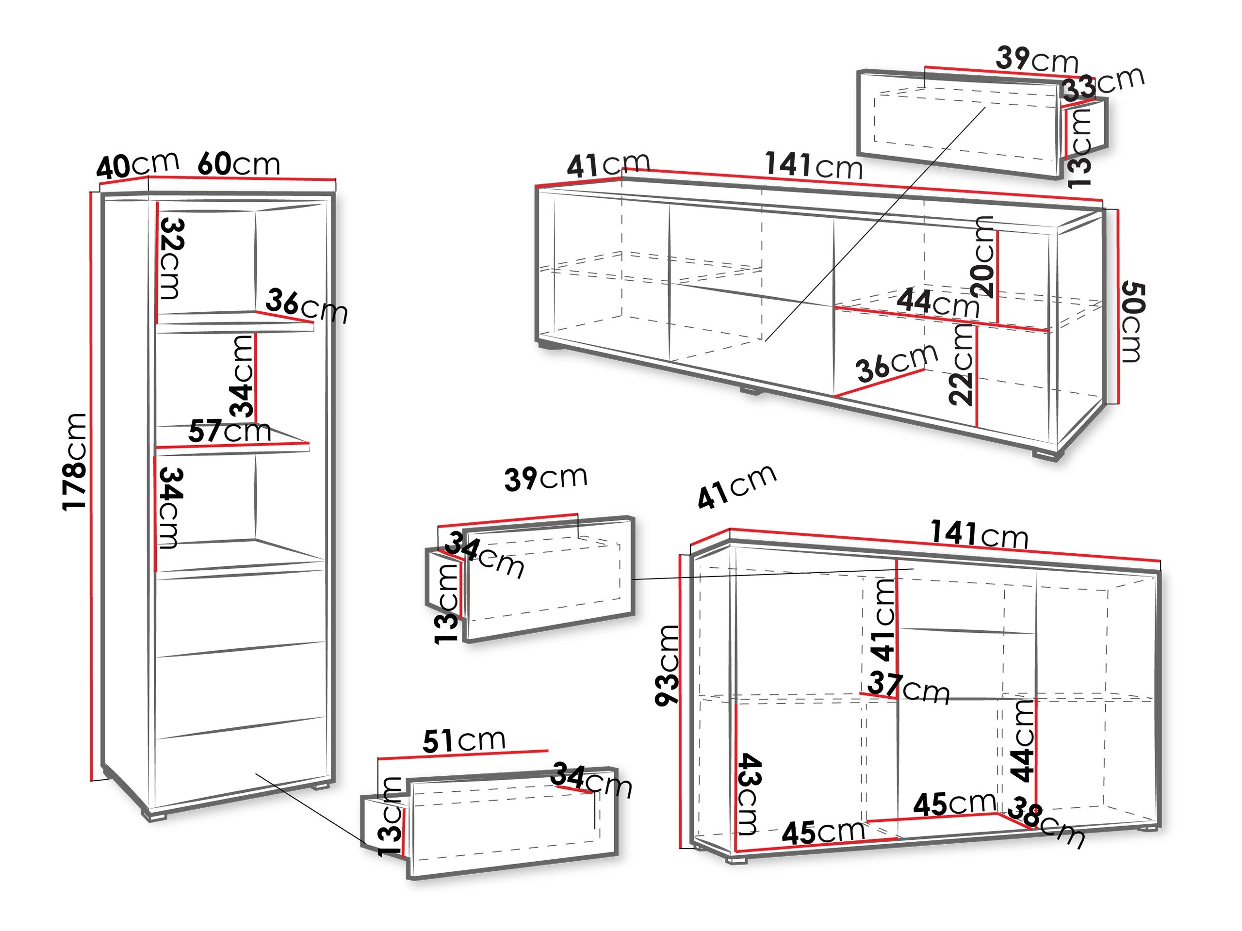 Stuemøbelsæt Comfivo Fersoe 110 (Hvid)