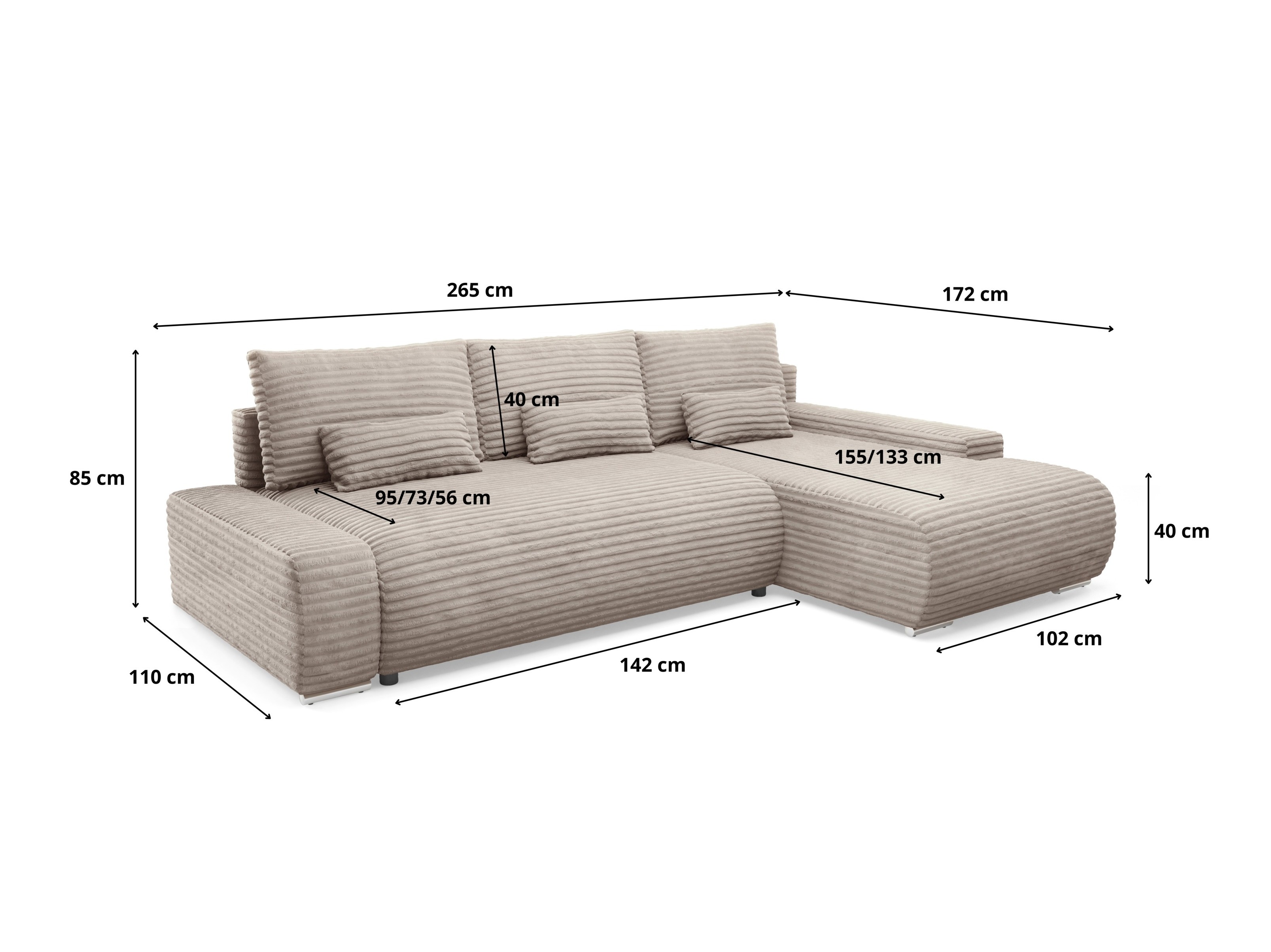 Hjørnesofa Franklin 201 (Ambience 01)