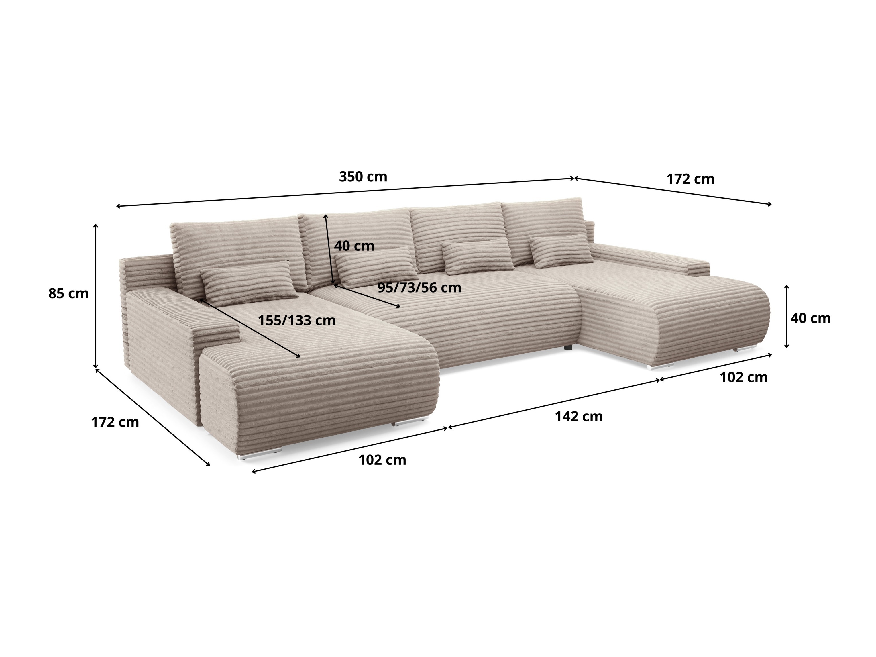 Hjørnesofa Franklin 202 (Ambience 03)
