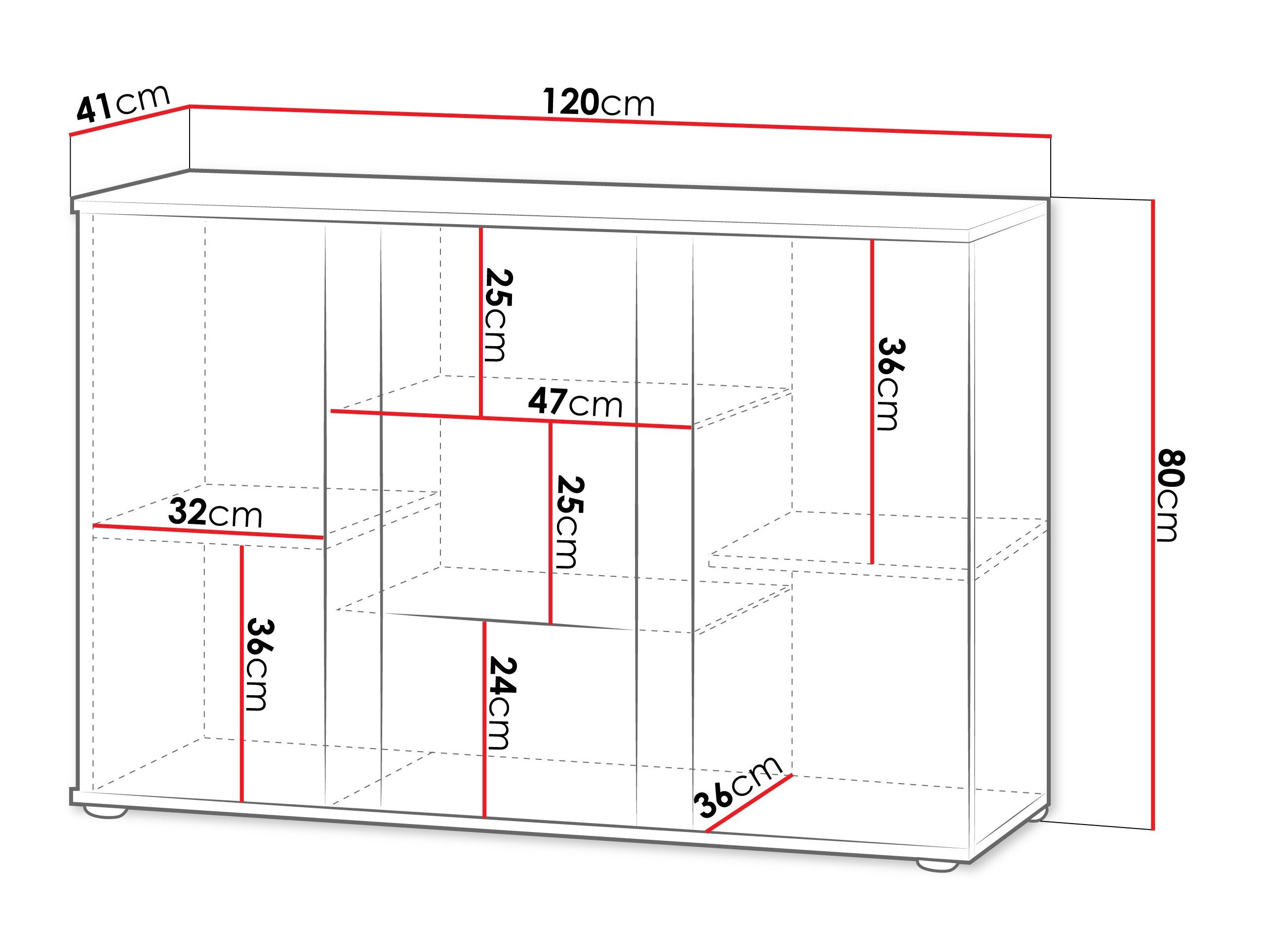 Skænk Tornola 106 (Kashmir + Sort)