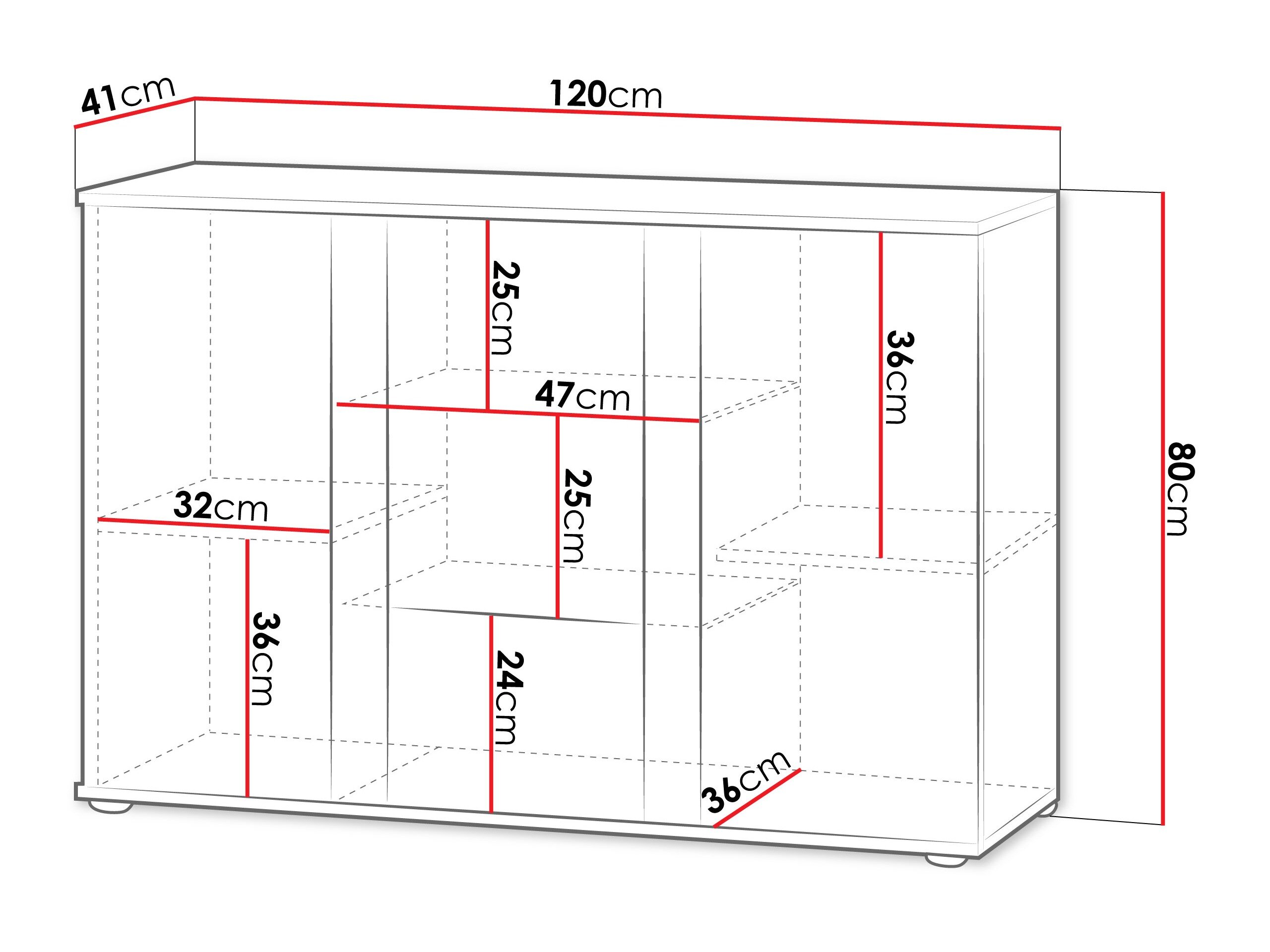 Skænk Tornola 106 (Kashmir + Sort)
