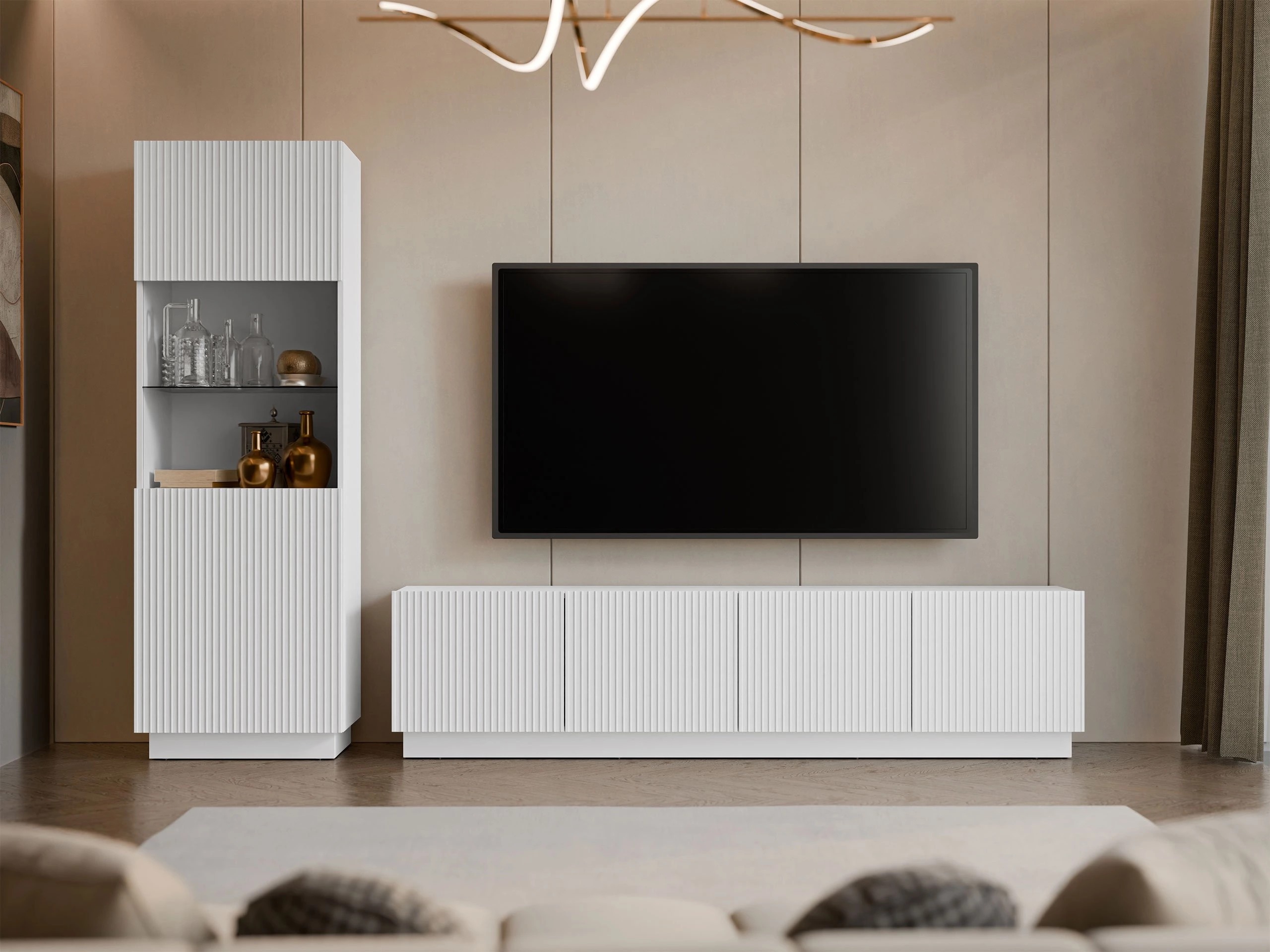 TV-bord Lingua I (Hvid)