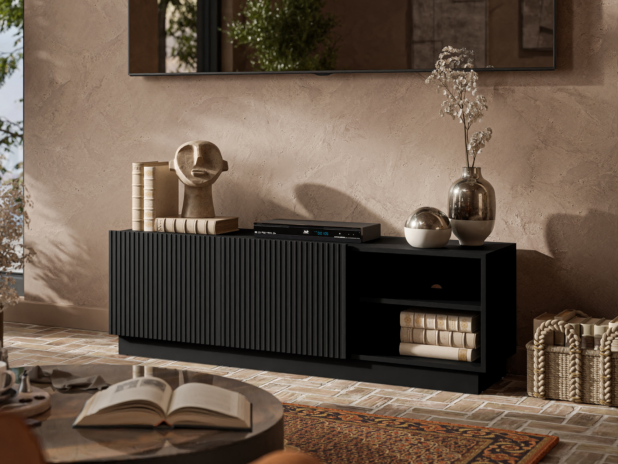 TV-bord Lingua (Sort)