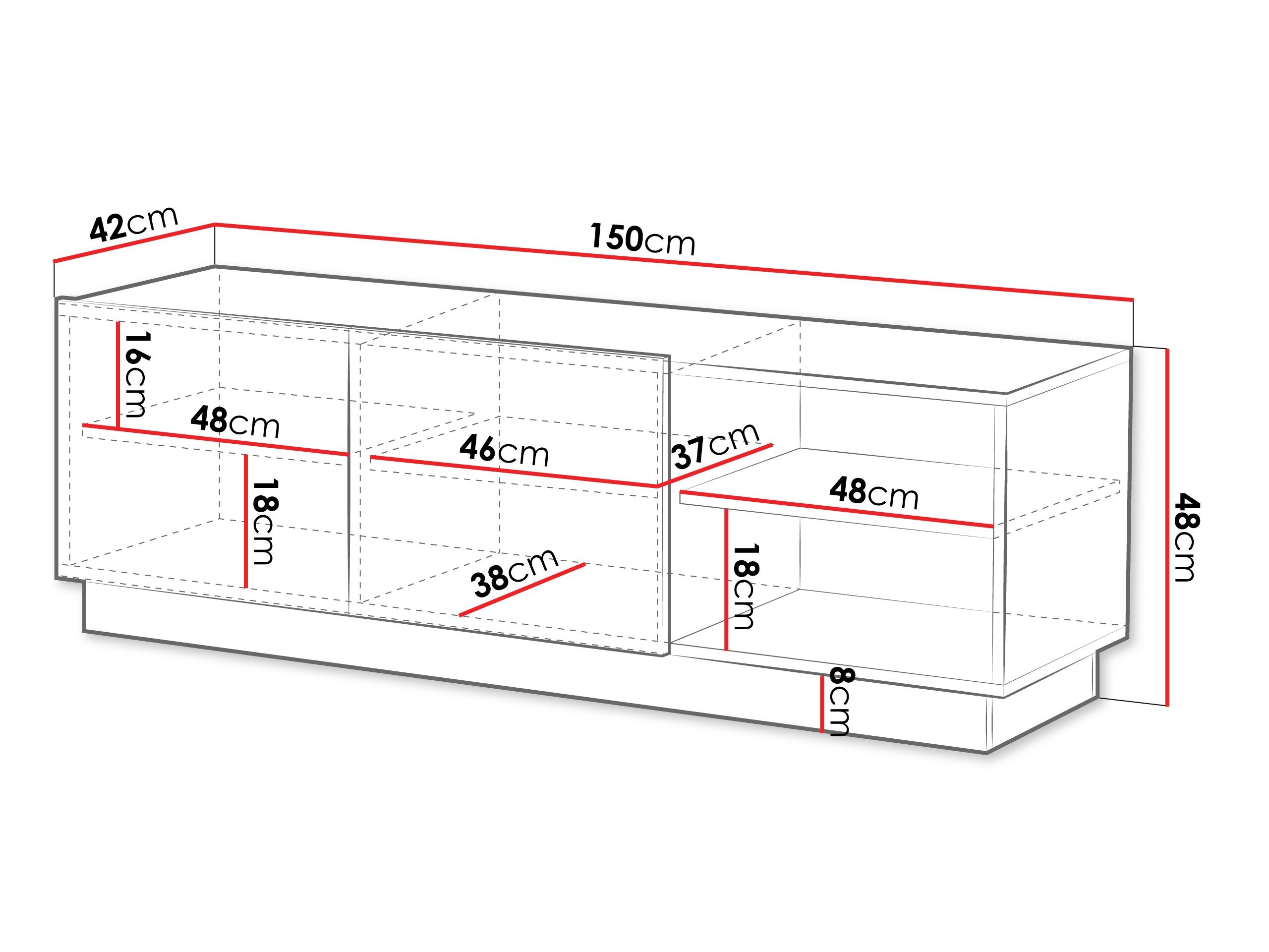 TV-bord Lusonu 103 (Kashmir)