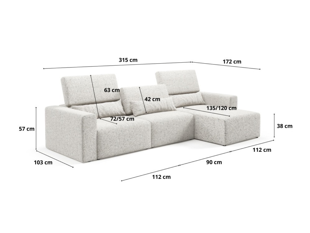 Modulhjørnesofa Virorle 100 (Puente 34)